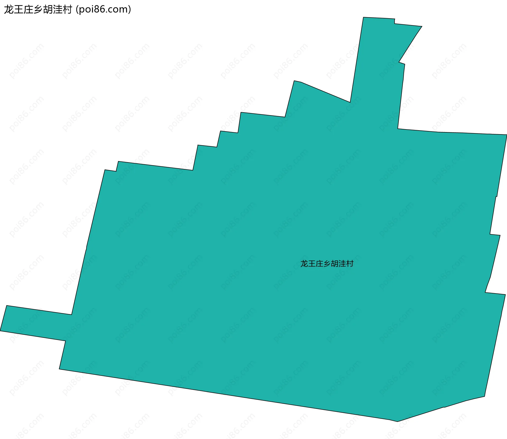 龙王庄乡胡洼村边界地图
