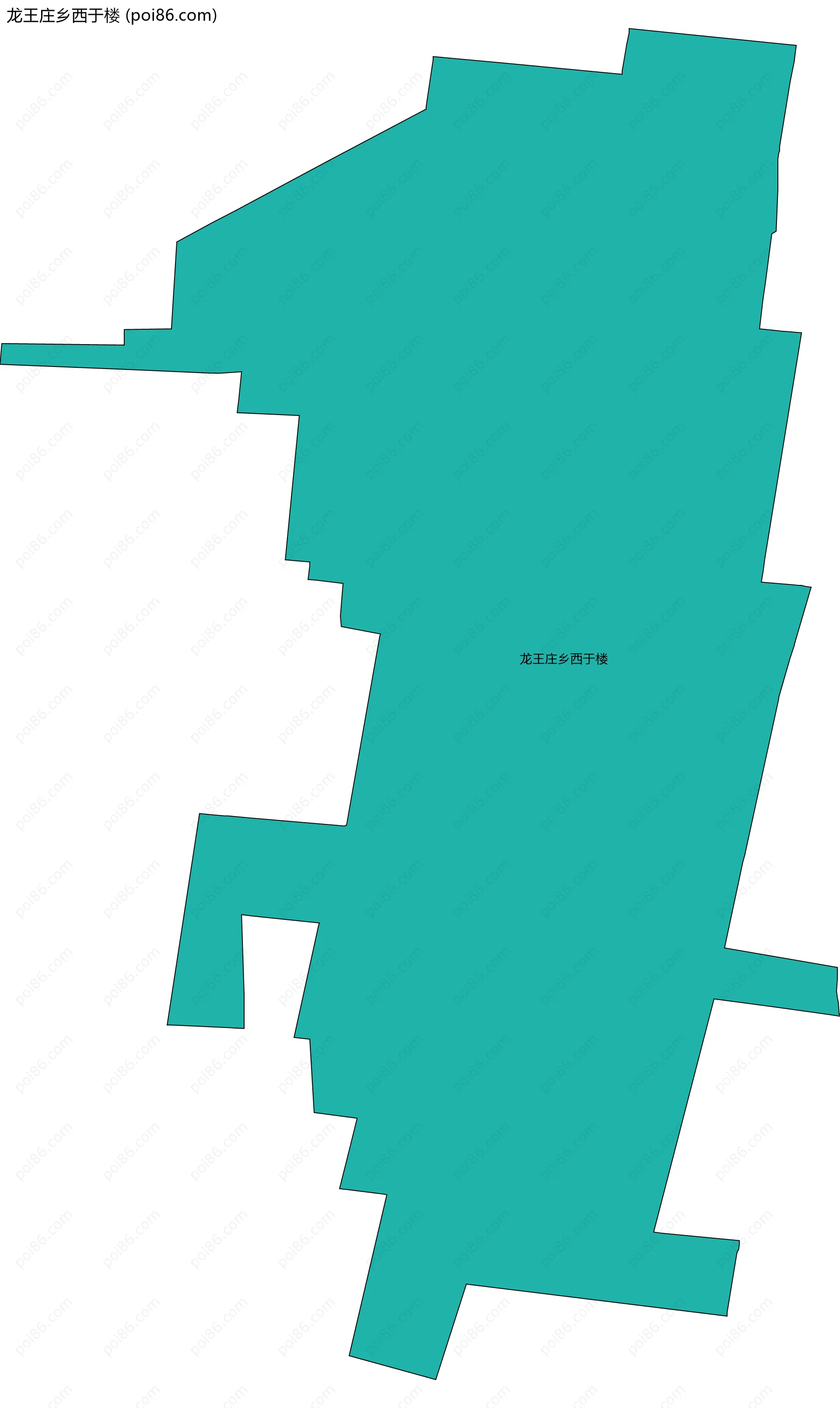 龙王庄乡西于楼边界地图