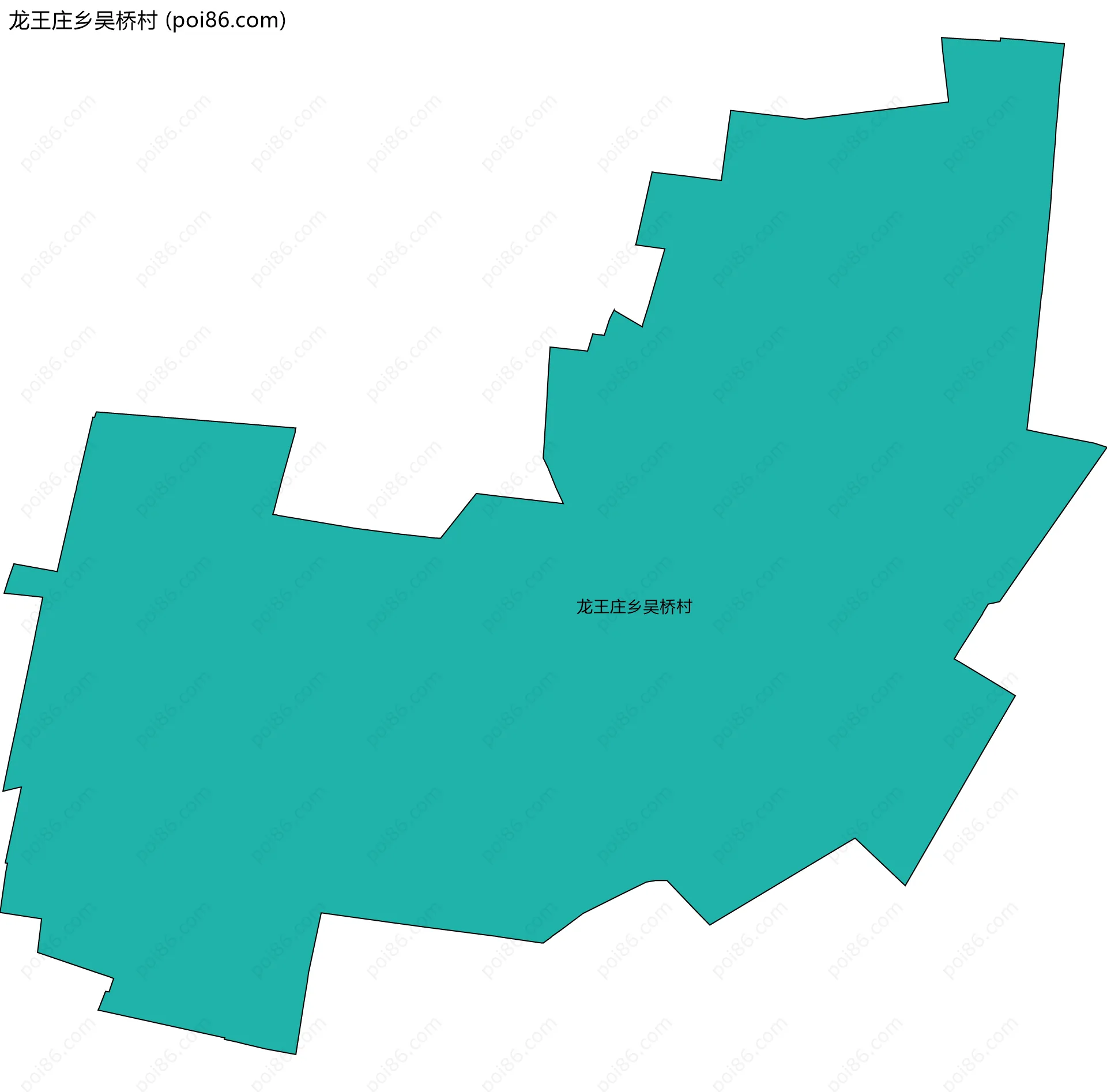 龙王庄乡吴桥村边界地图