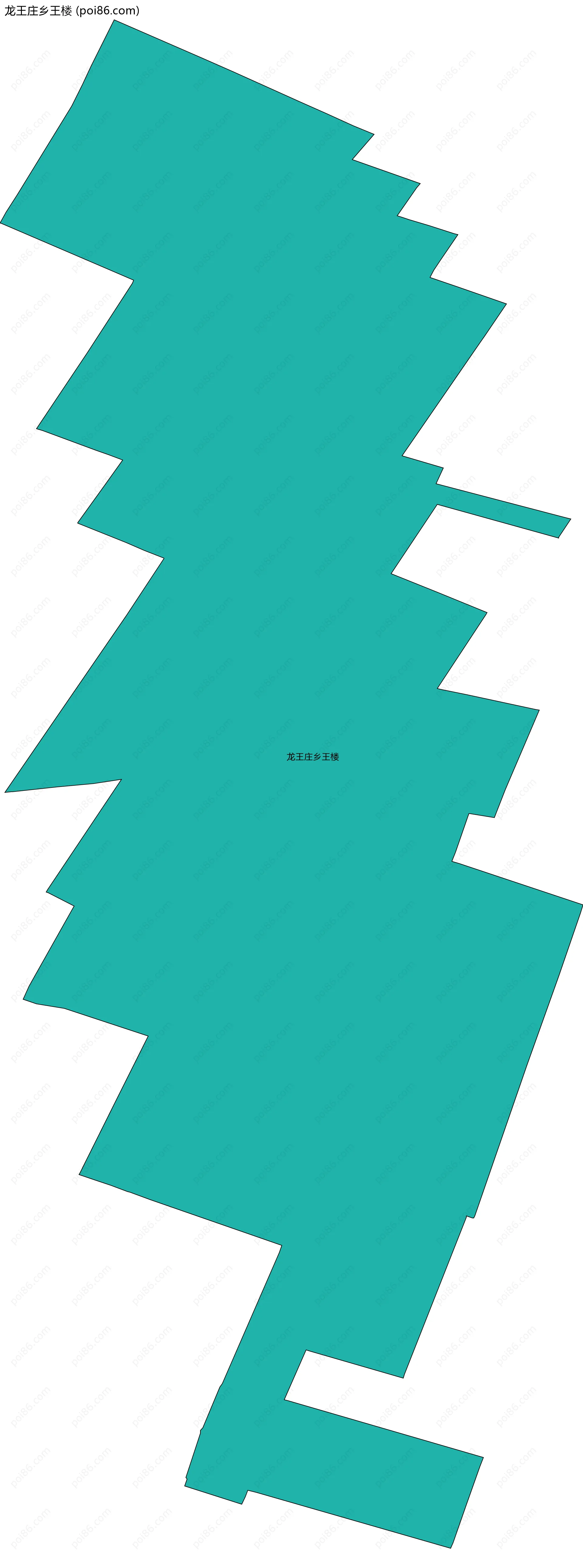 龙王庄乡王楼边界地图