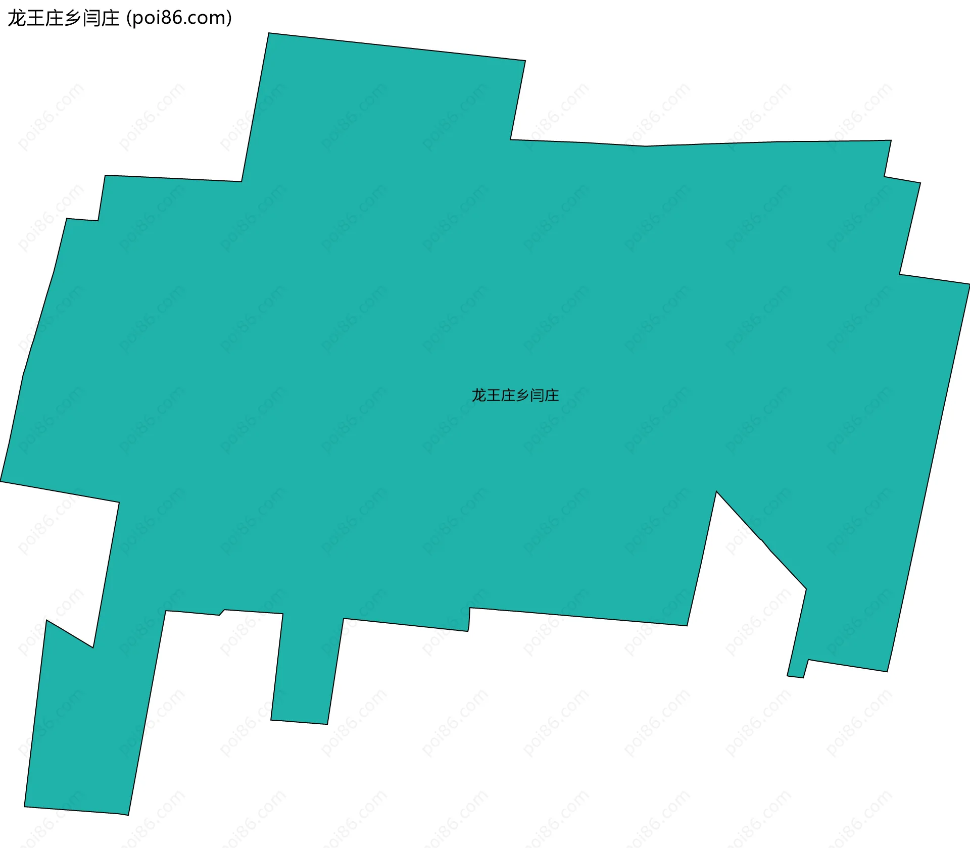 龙王庄乡闫庄边界地图
