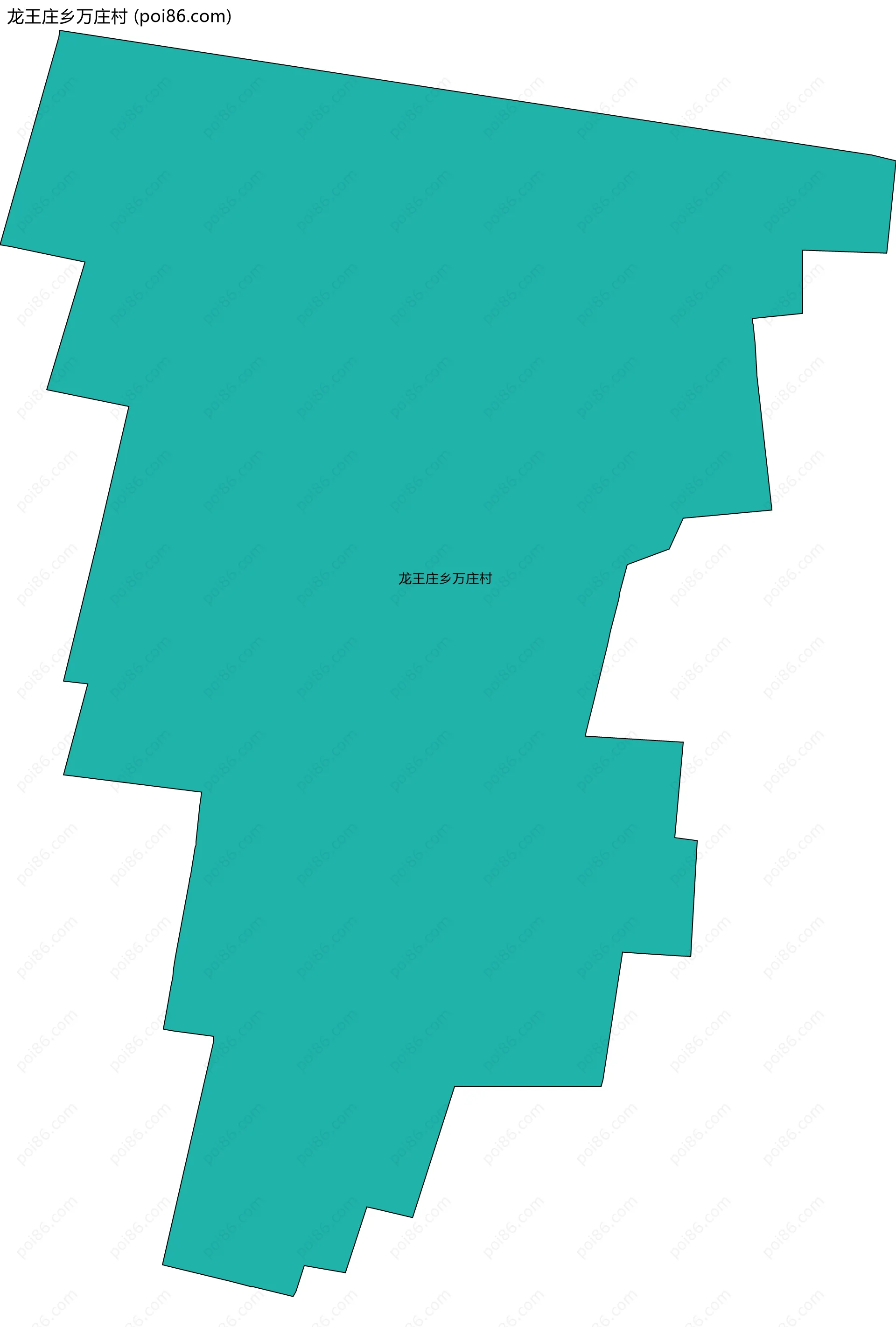 龙王庄乡万庄村边界地图