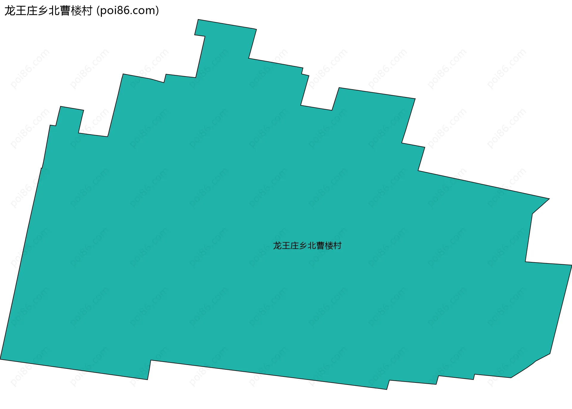 龙王庄乡北曹楼村边界地图