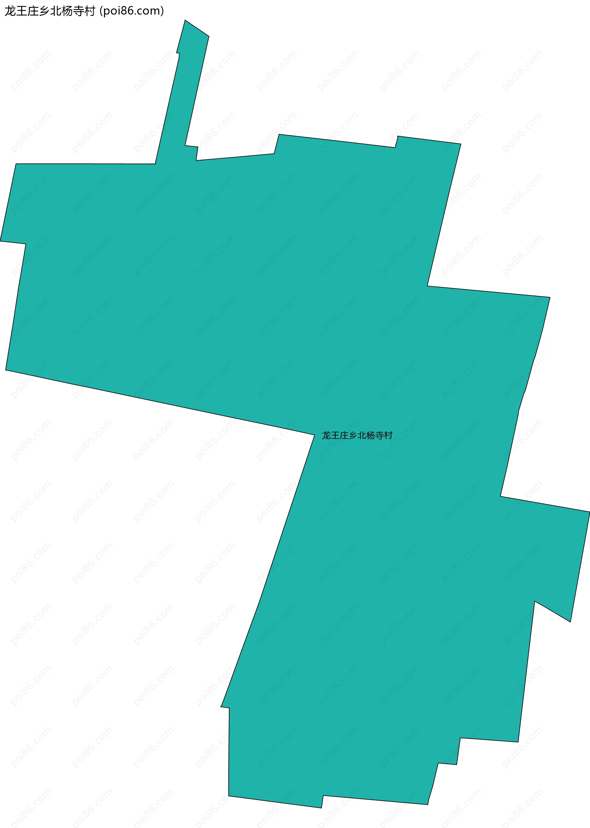 龙王庄乡北杨寺村边界地图