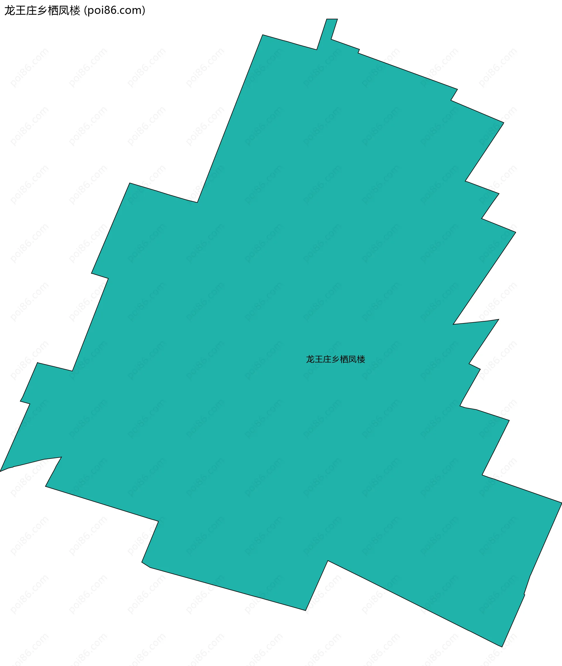 龙王庄乡栖凤楼边界地图