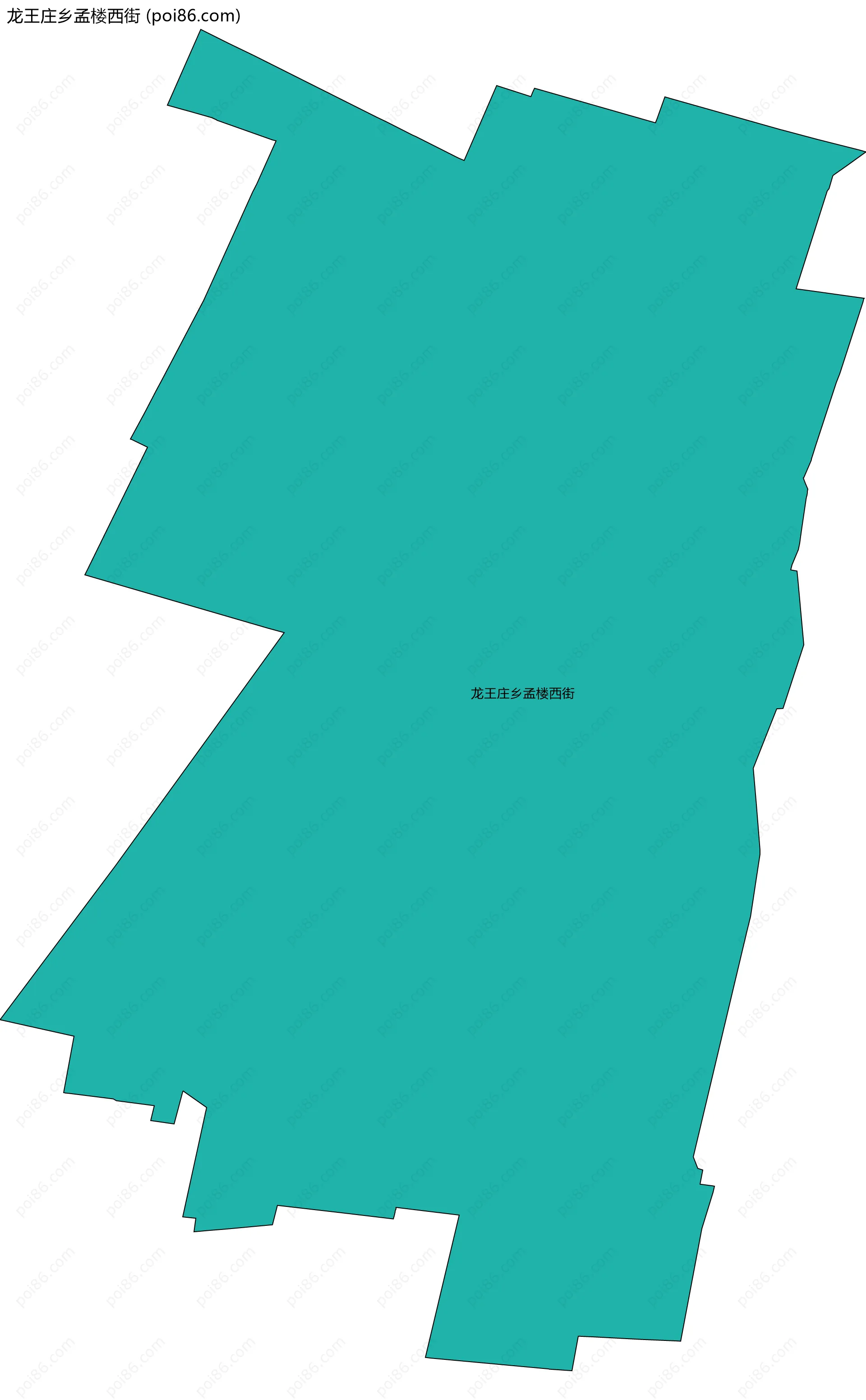 龙王庄乡孟楼西街边界地图