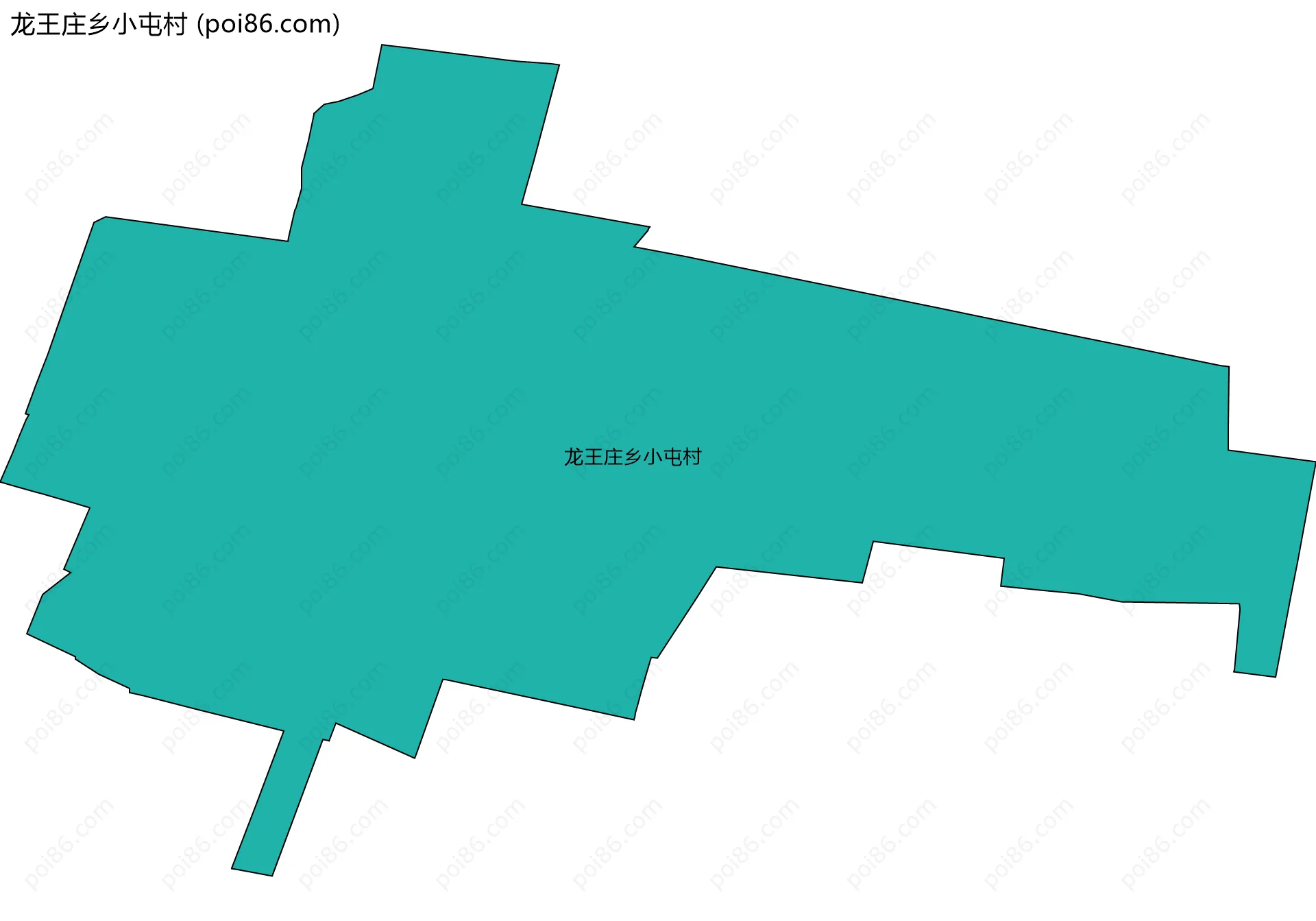 龙王庄乡小屯村边界地图