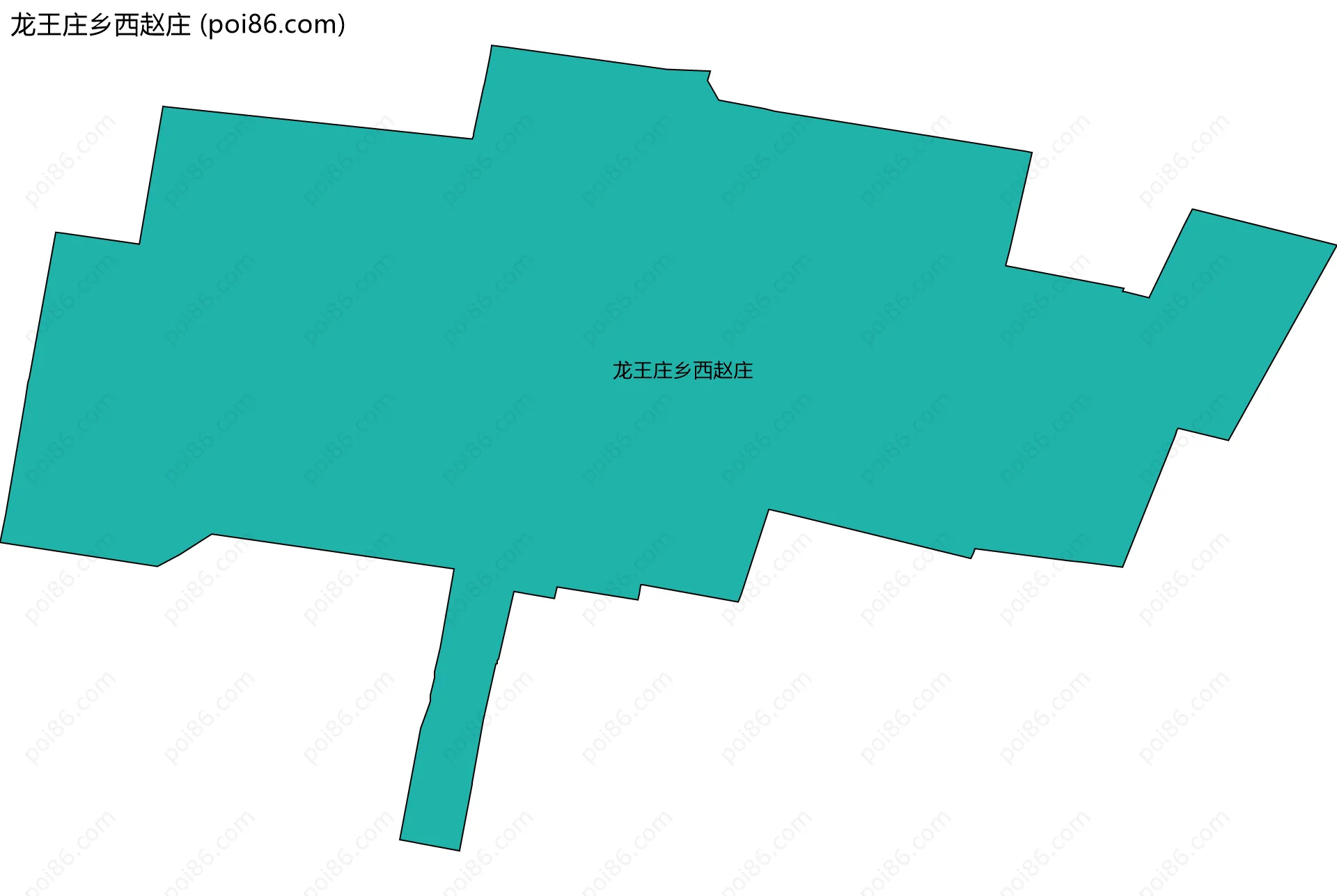 龙王庄乡西赵庄边界地图