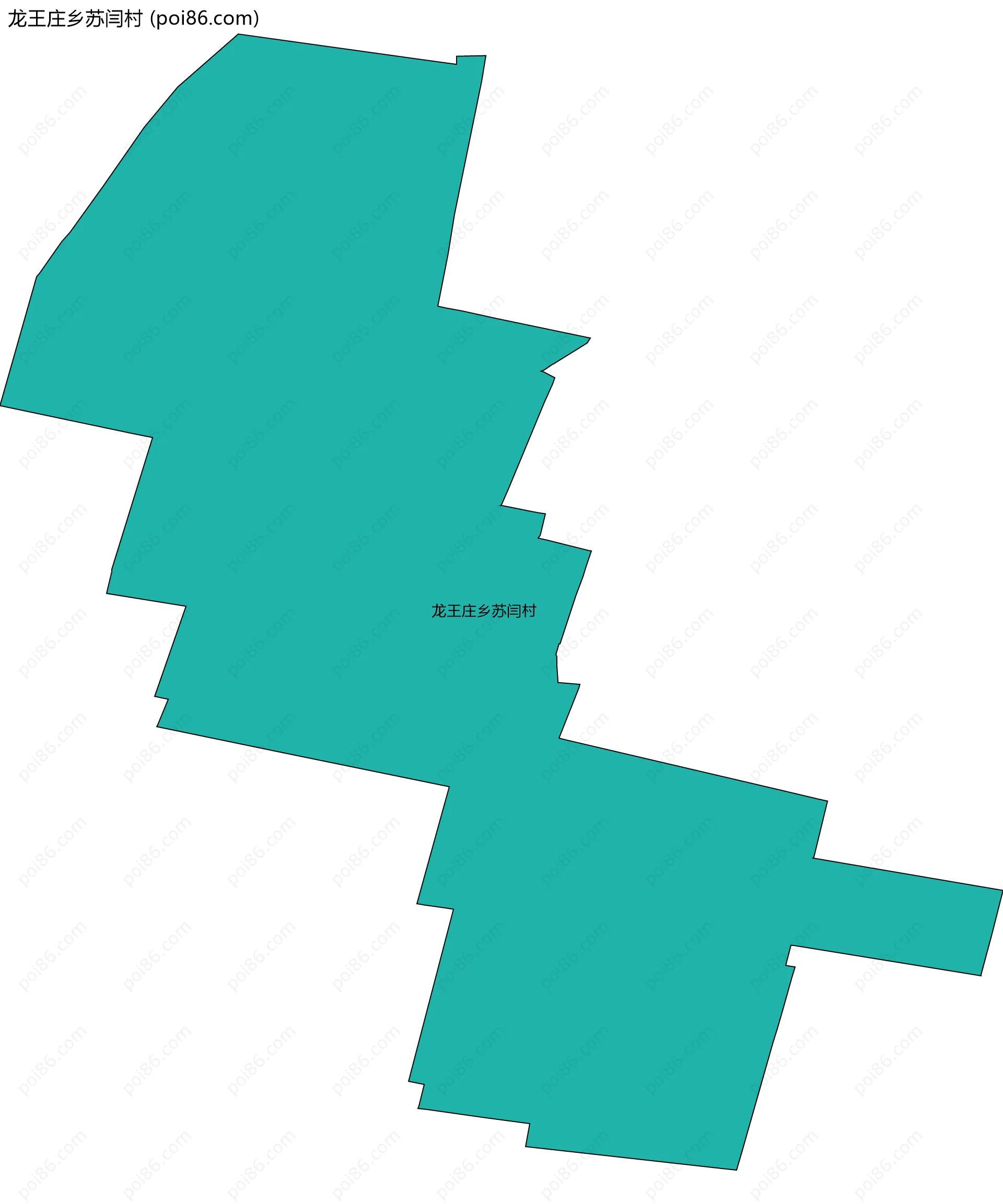 龙王庄乡苏闫村边界地图