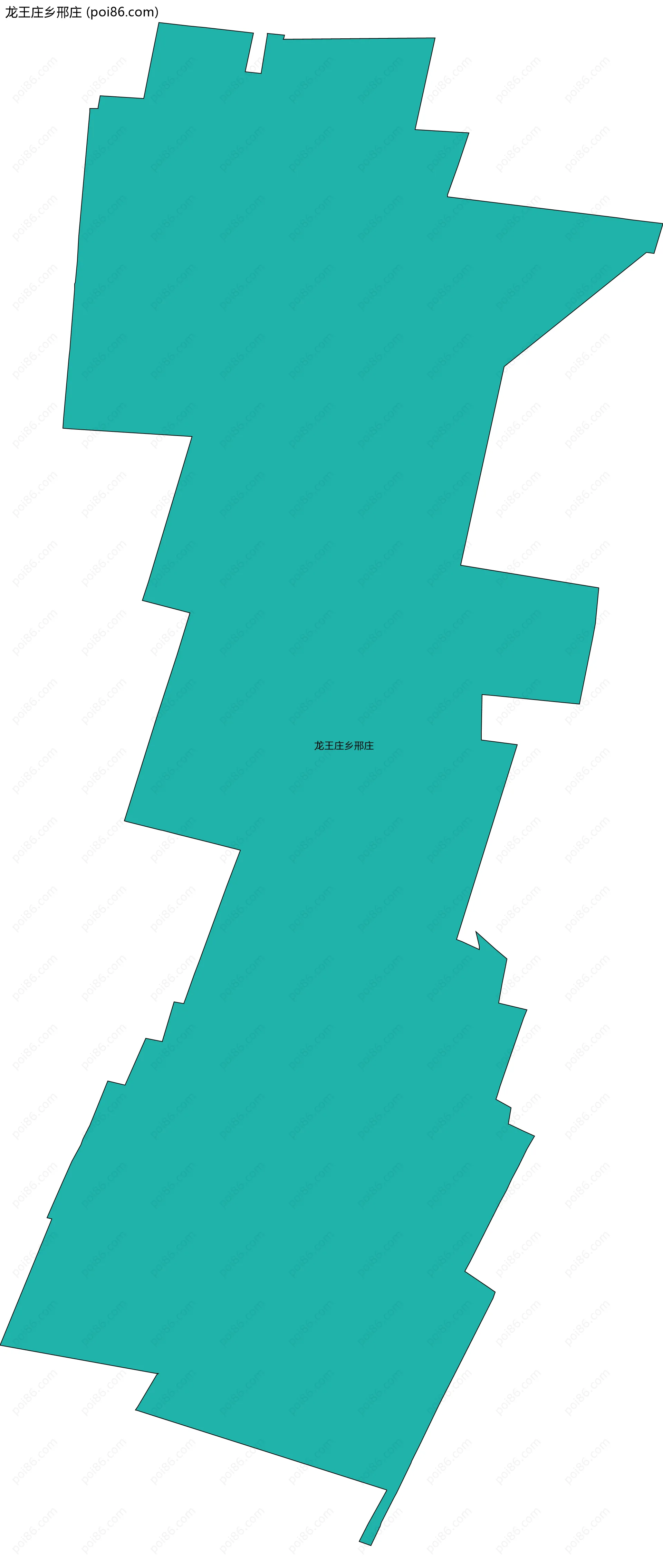 龙王庄乡邢庄边界地图