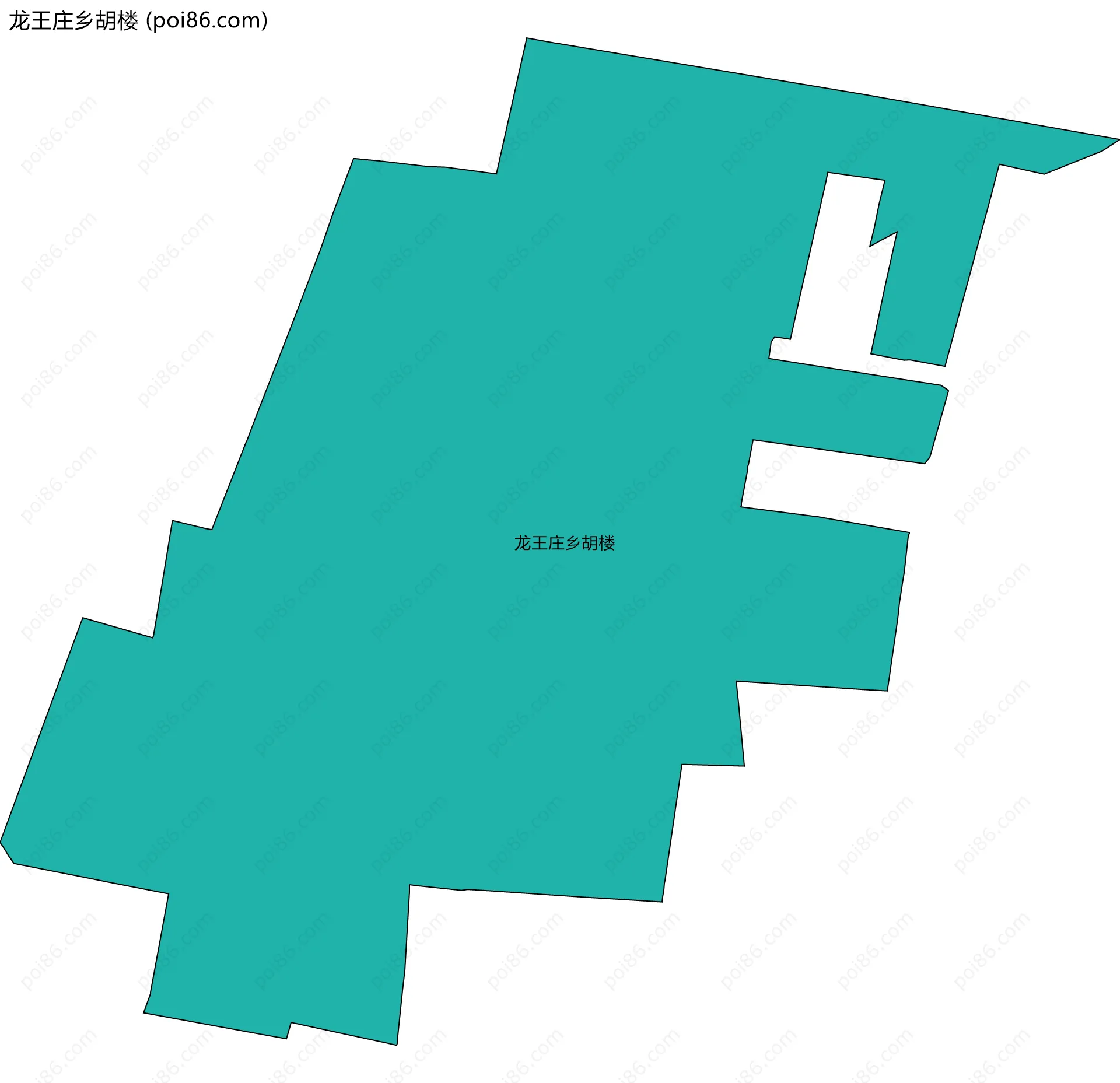 龙王庄乡胡楼边界地图