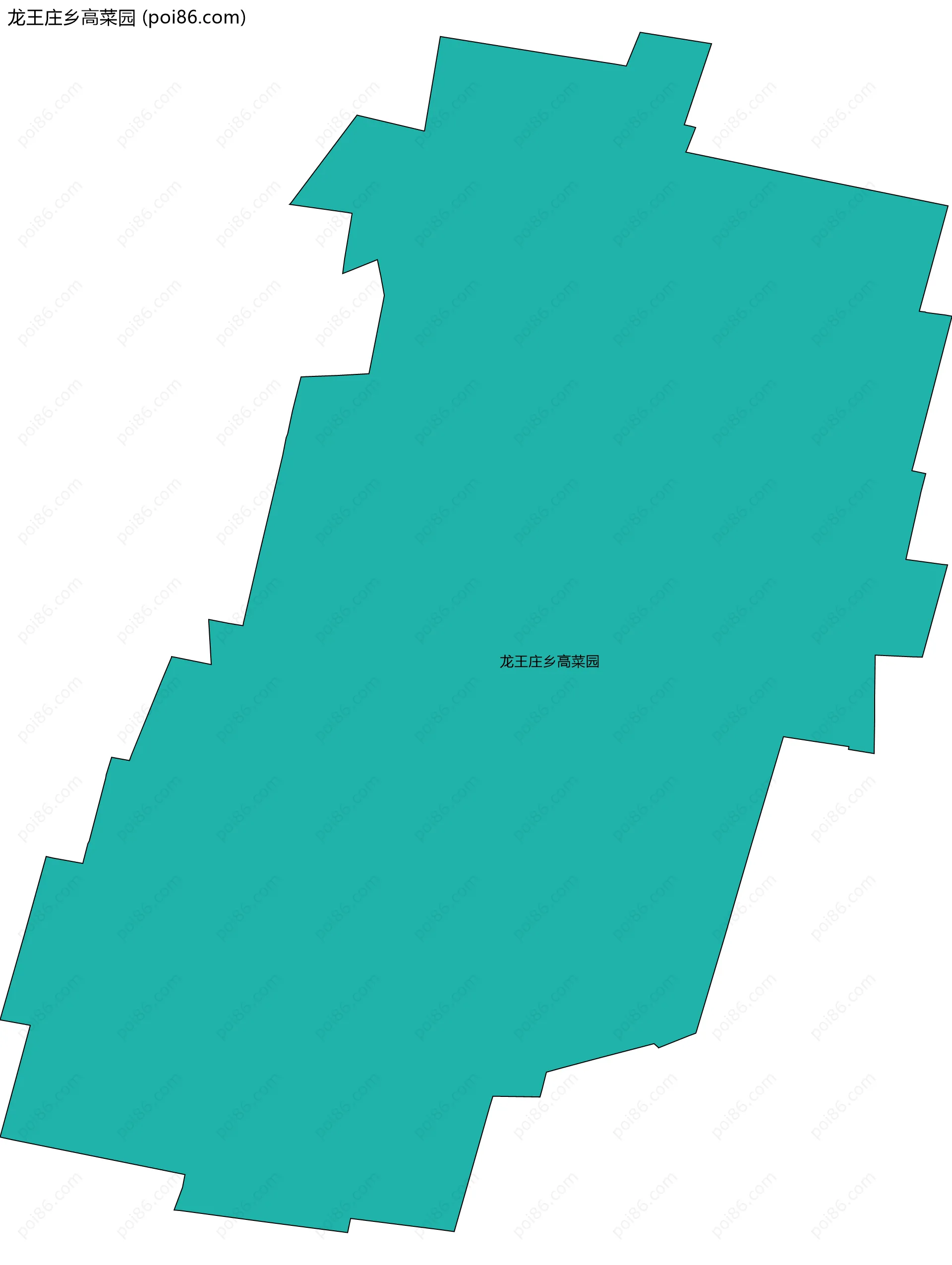 龙王庄乡高菜园边界地图