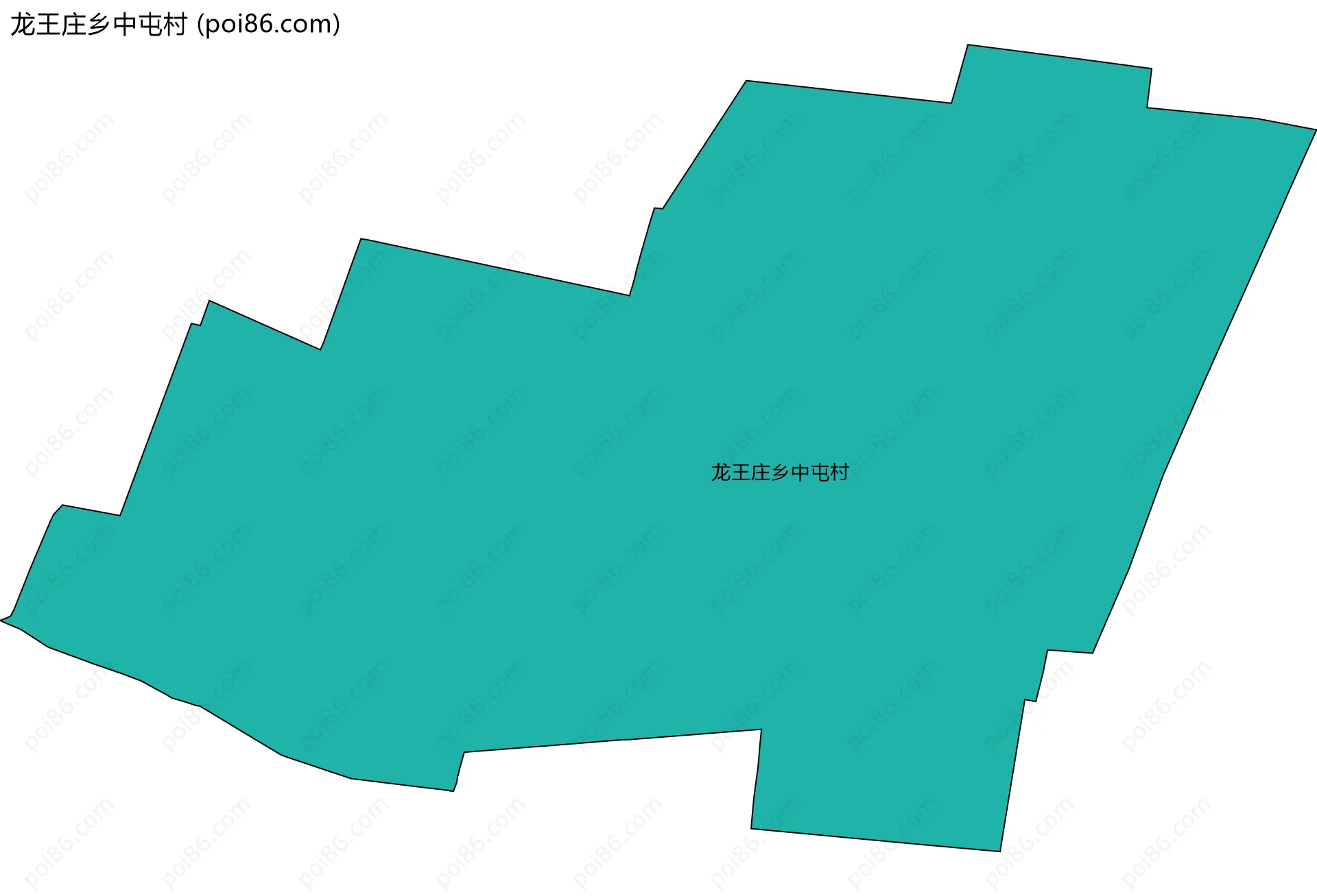 龙王庄乡中屯村边界地图