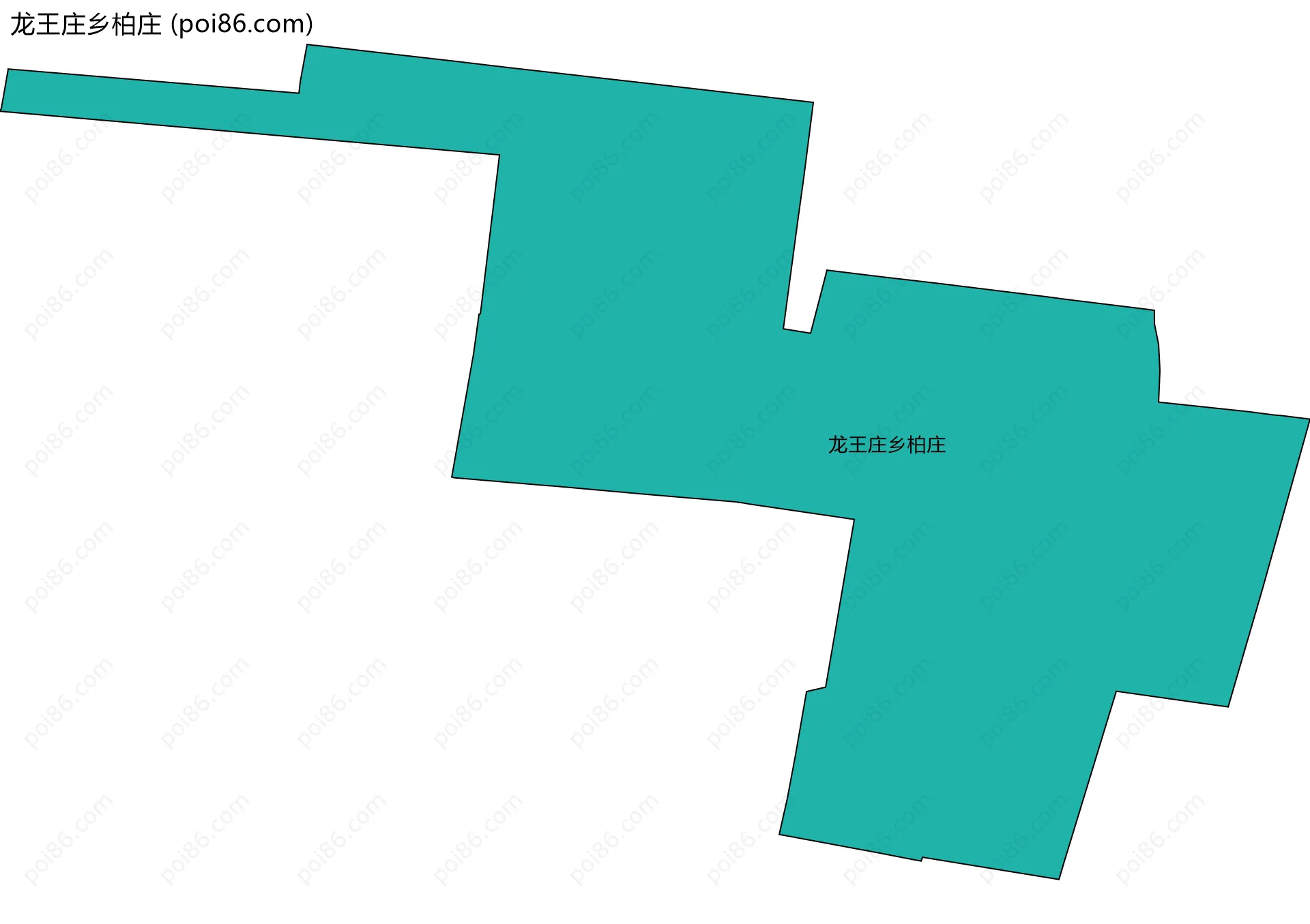 龙王庄乡柏庄边界地图