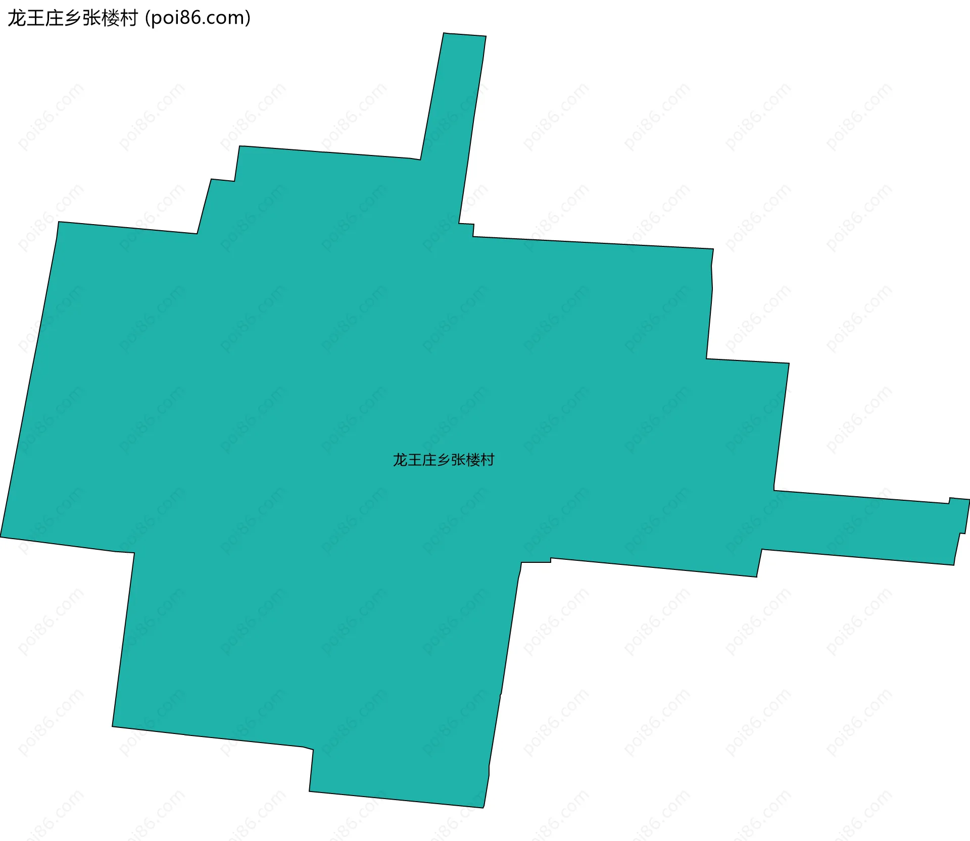 龙王庄乡张楼村边界地图