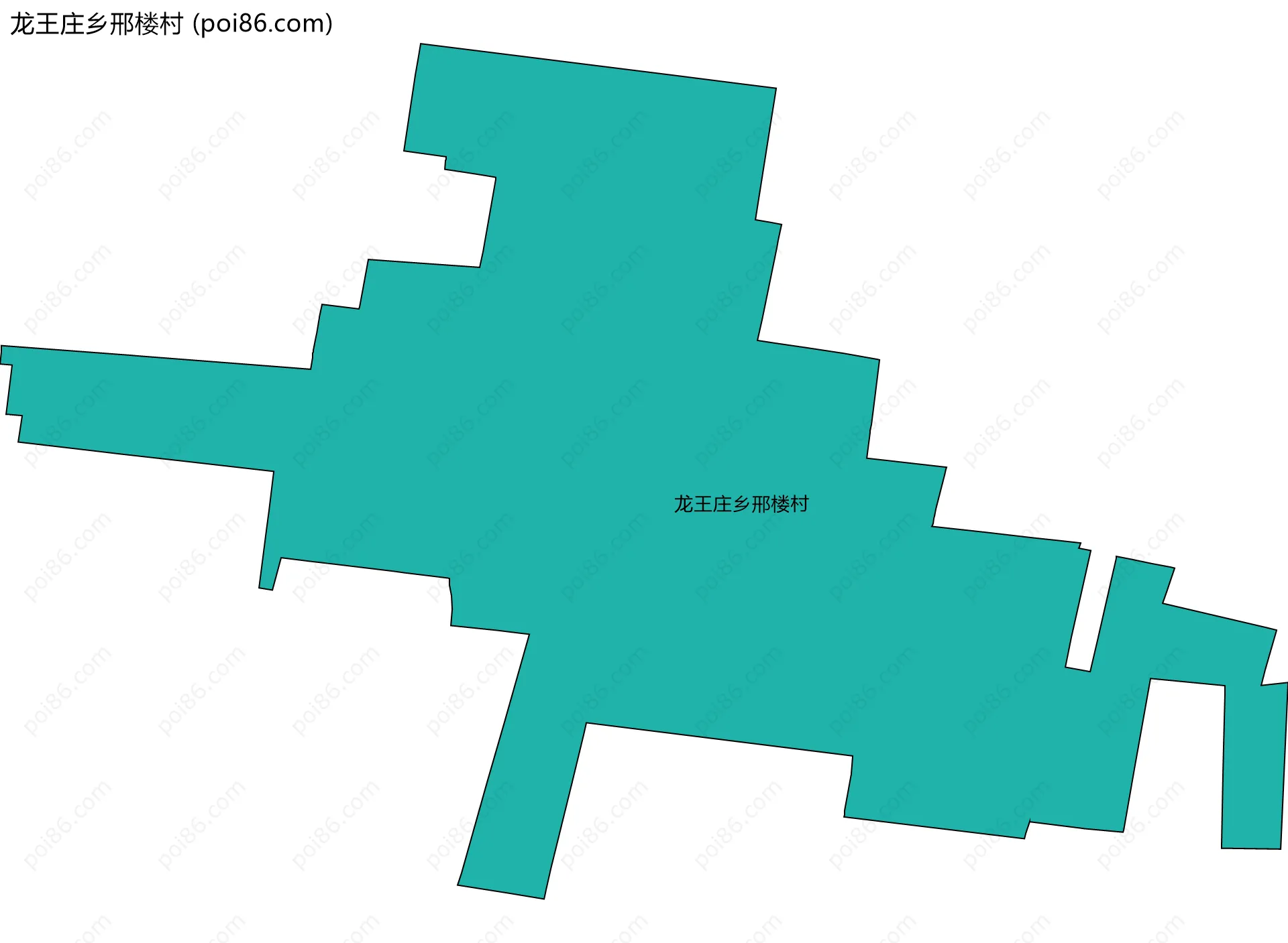 龙王庄乡邢楼村边界地图