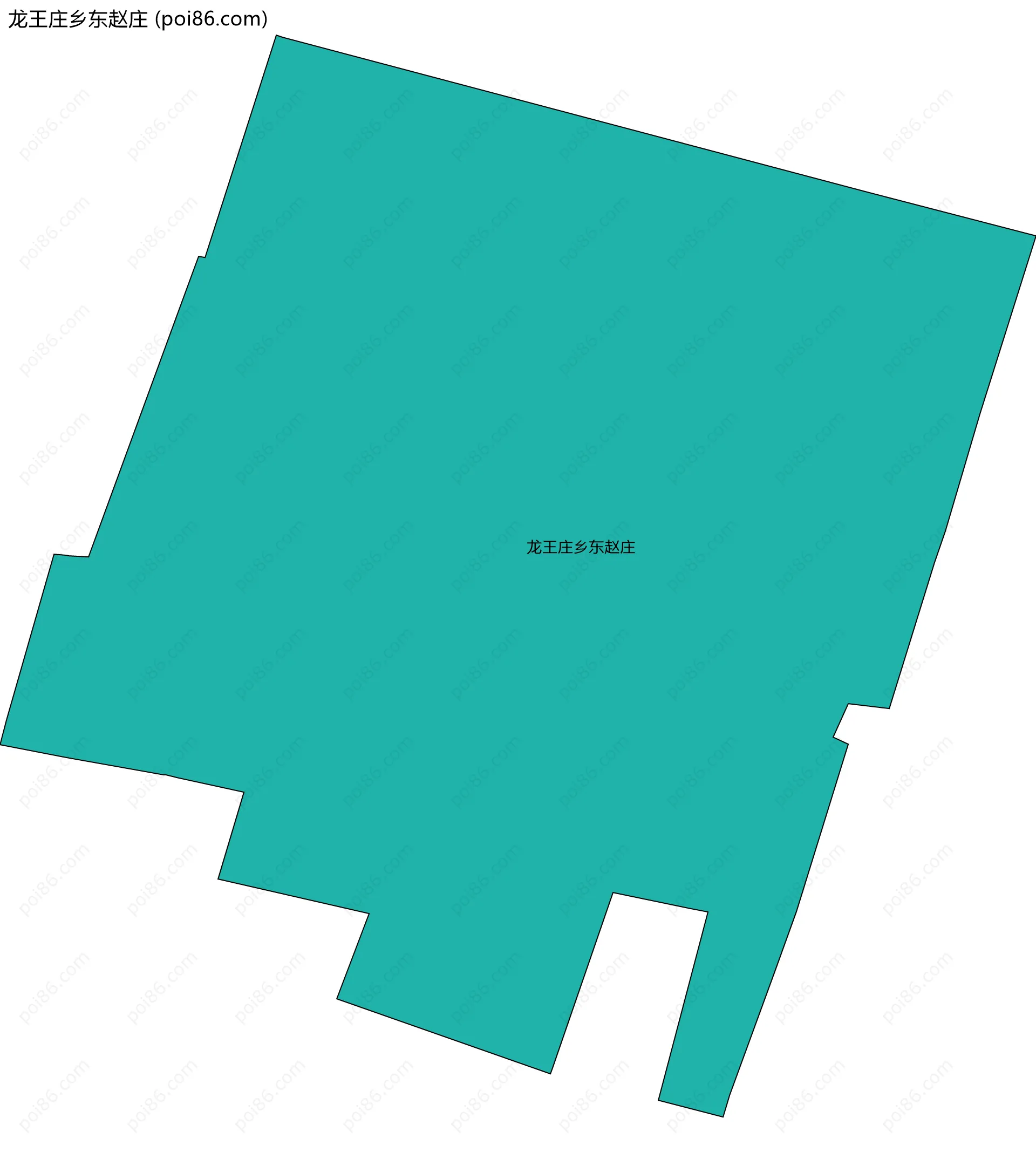 龙王庄乡东赵庄边界地图