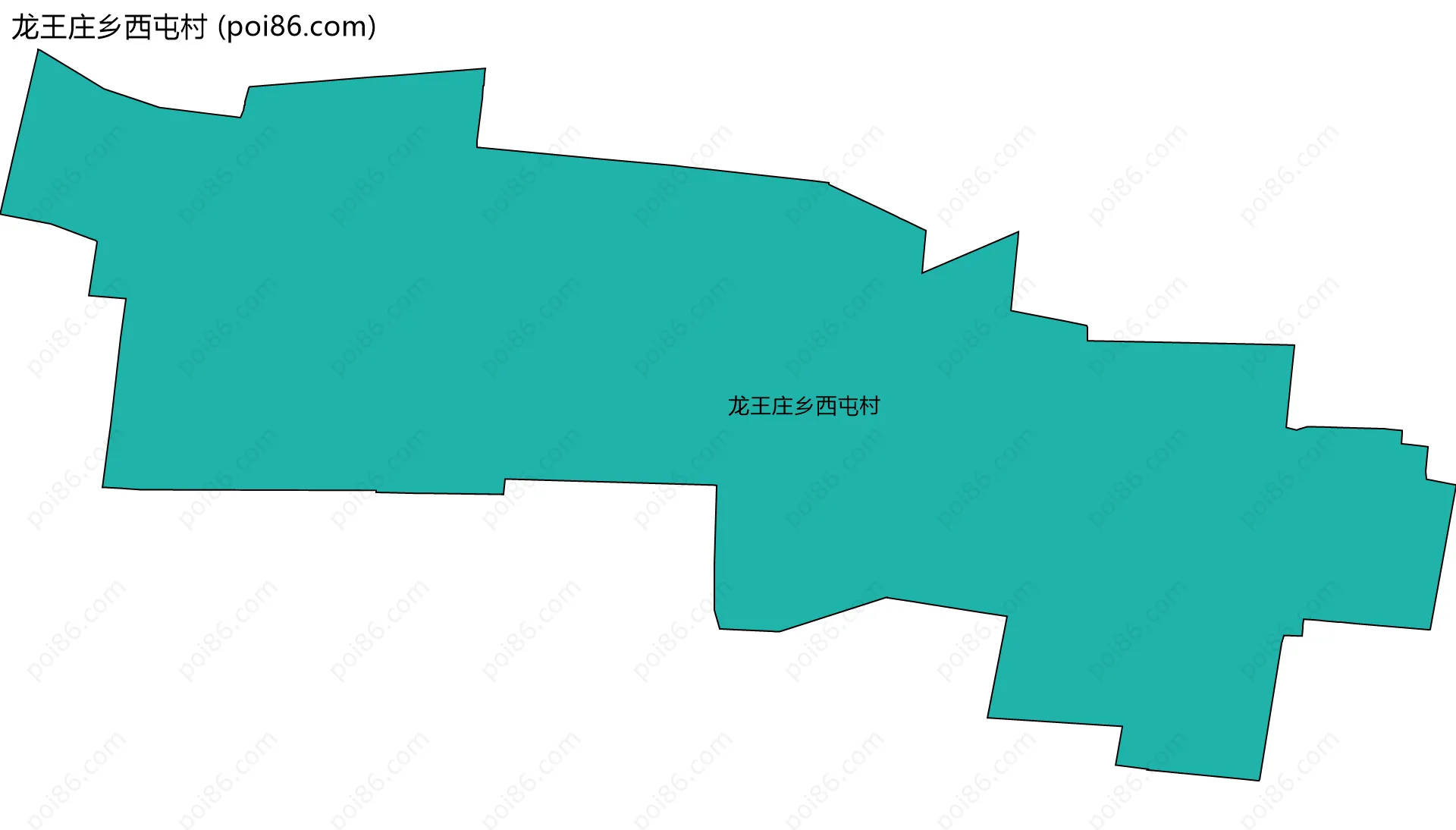 龙王庄乡西屯村边界地图