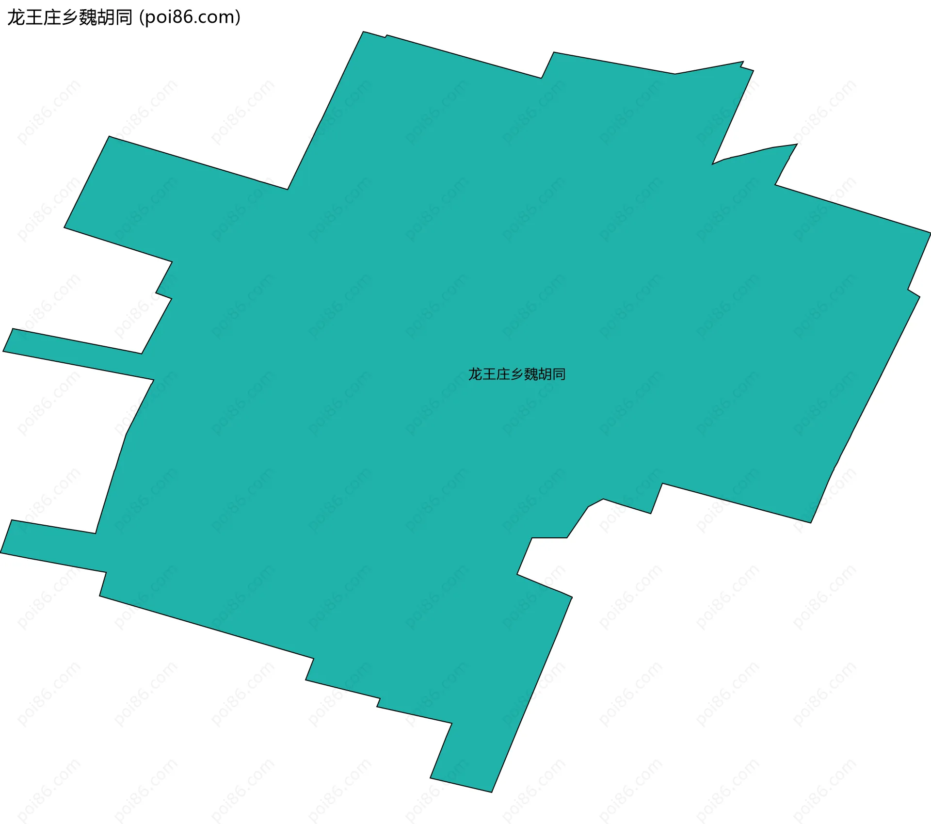 龙王庄乡魏胡同边界地图