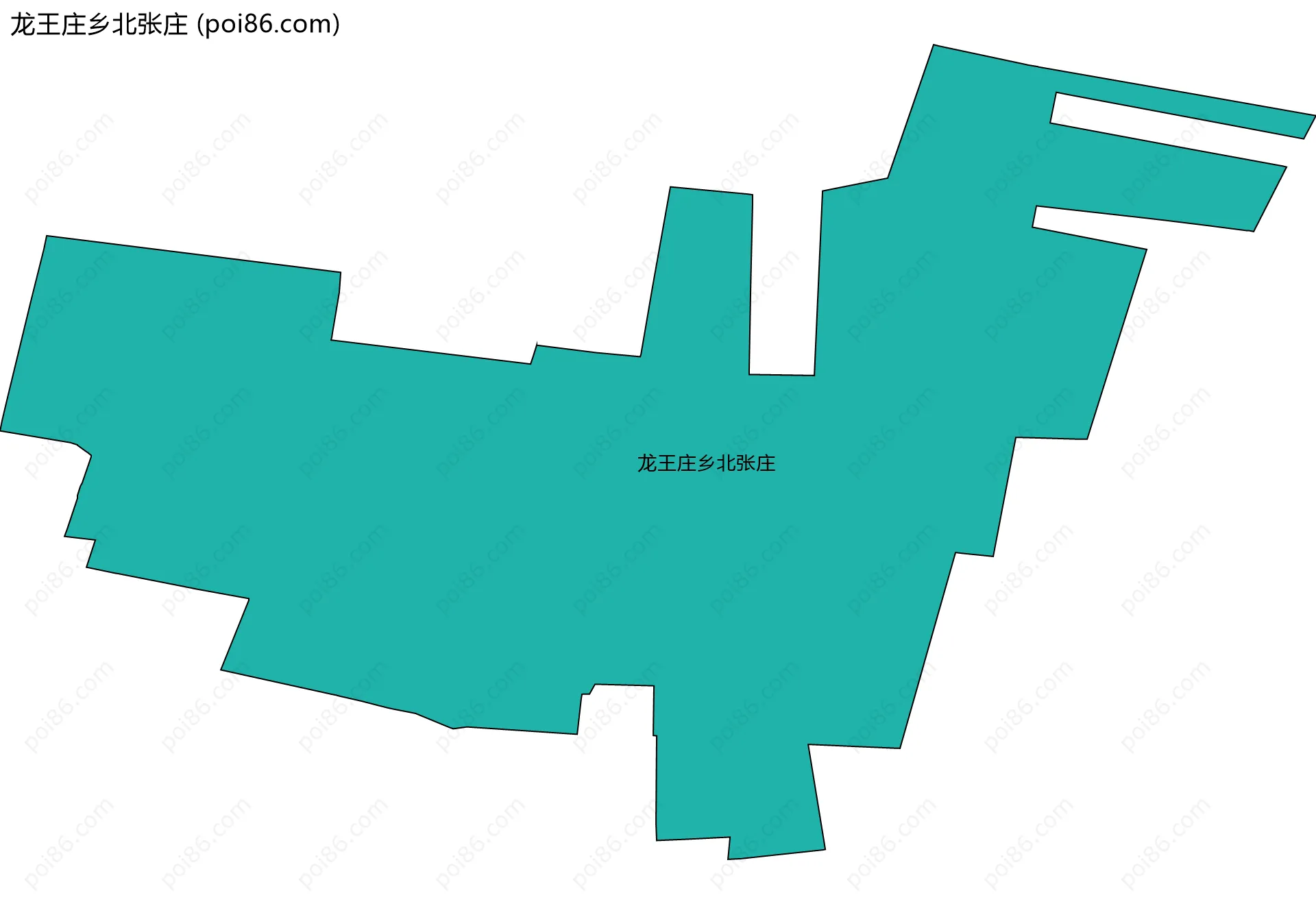 龙王庄乡北张庄边界地图