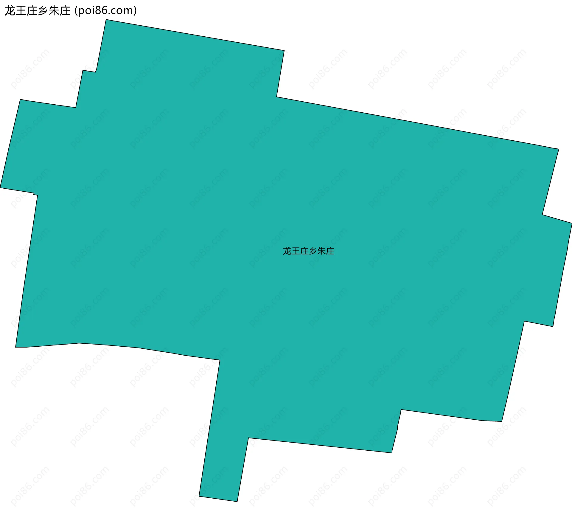 龙王庄乡朱庄边界地图