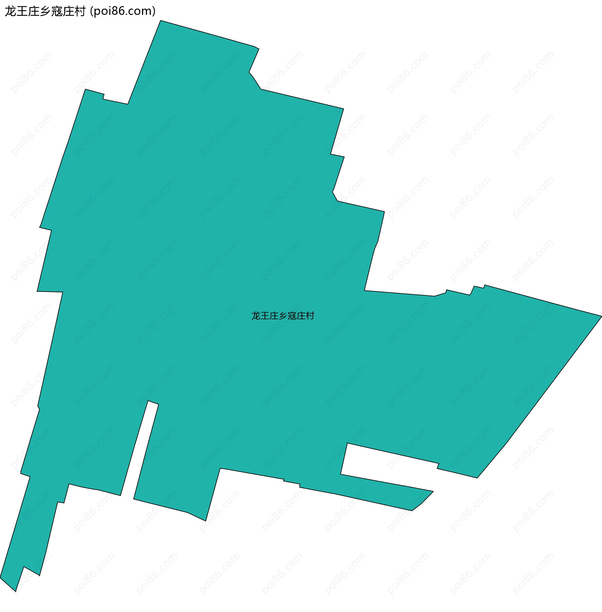 龙王庄乡寇庄村边界地图