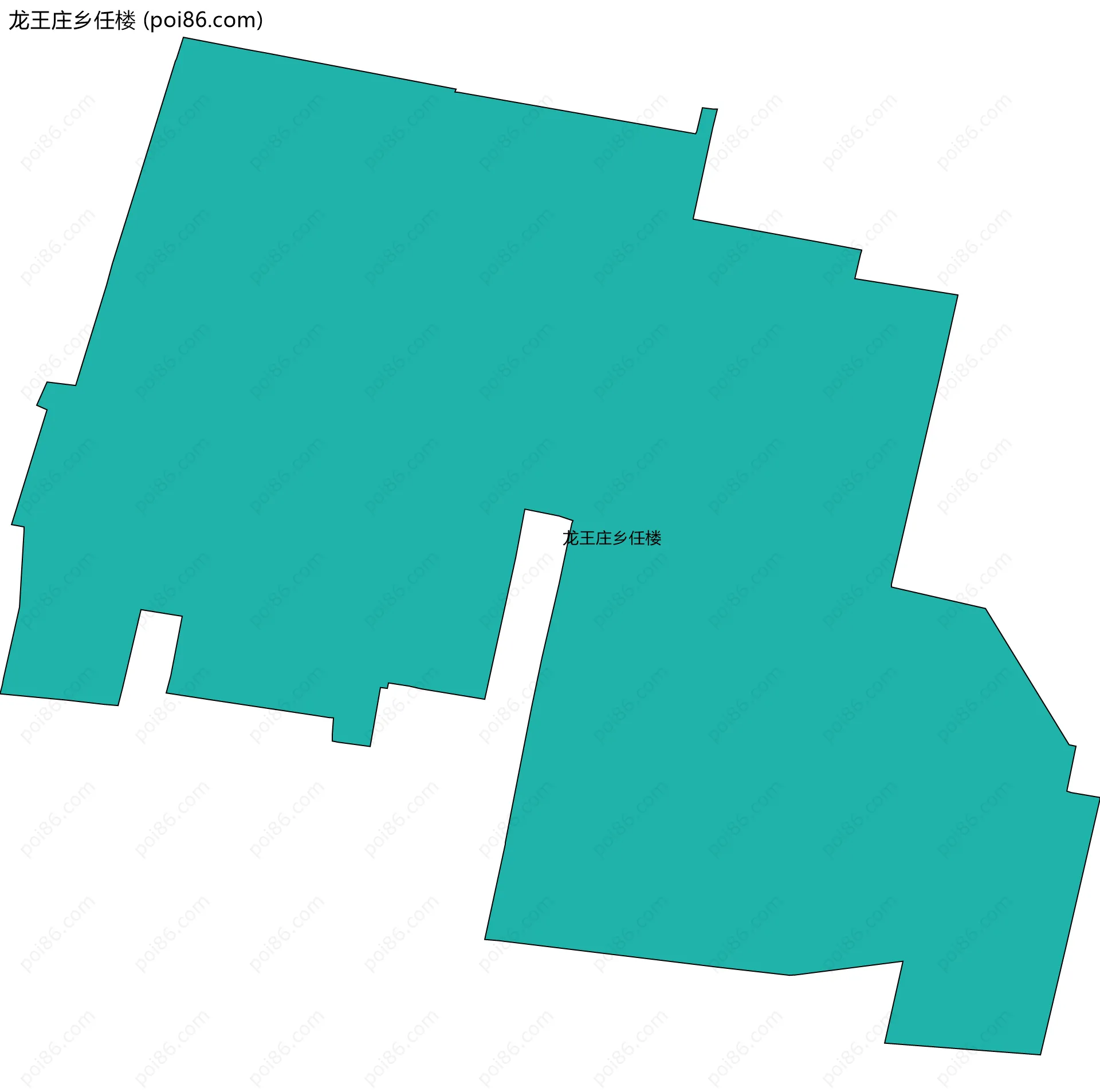 龙王庄乡任楼边界地图