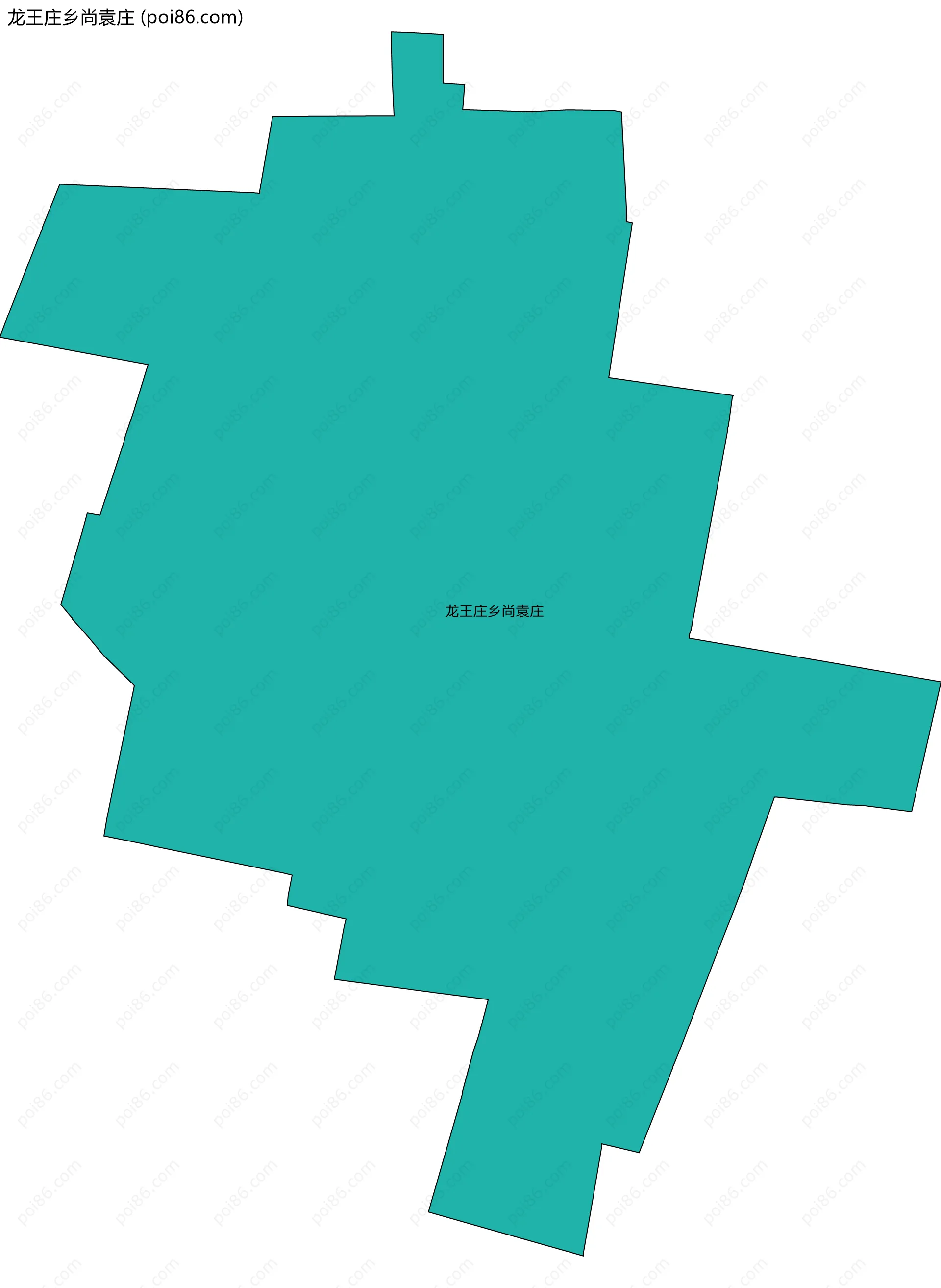 龙王庄乡尚袁庄边界地图