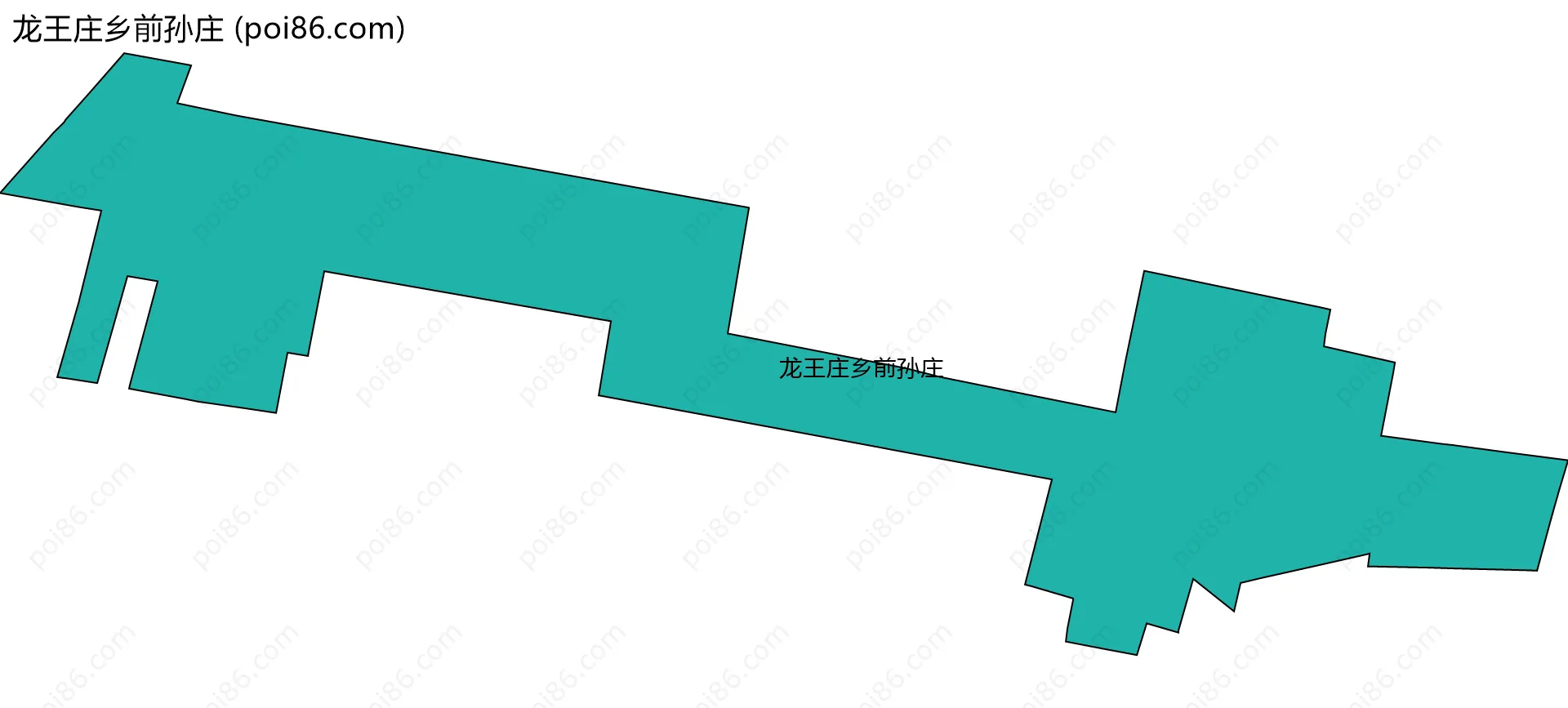 龙王庄乡前孙庄边界地图