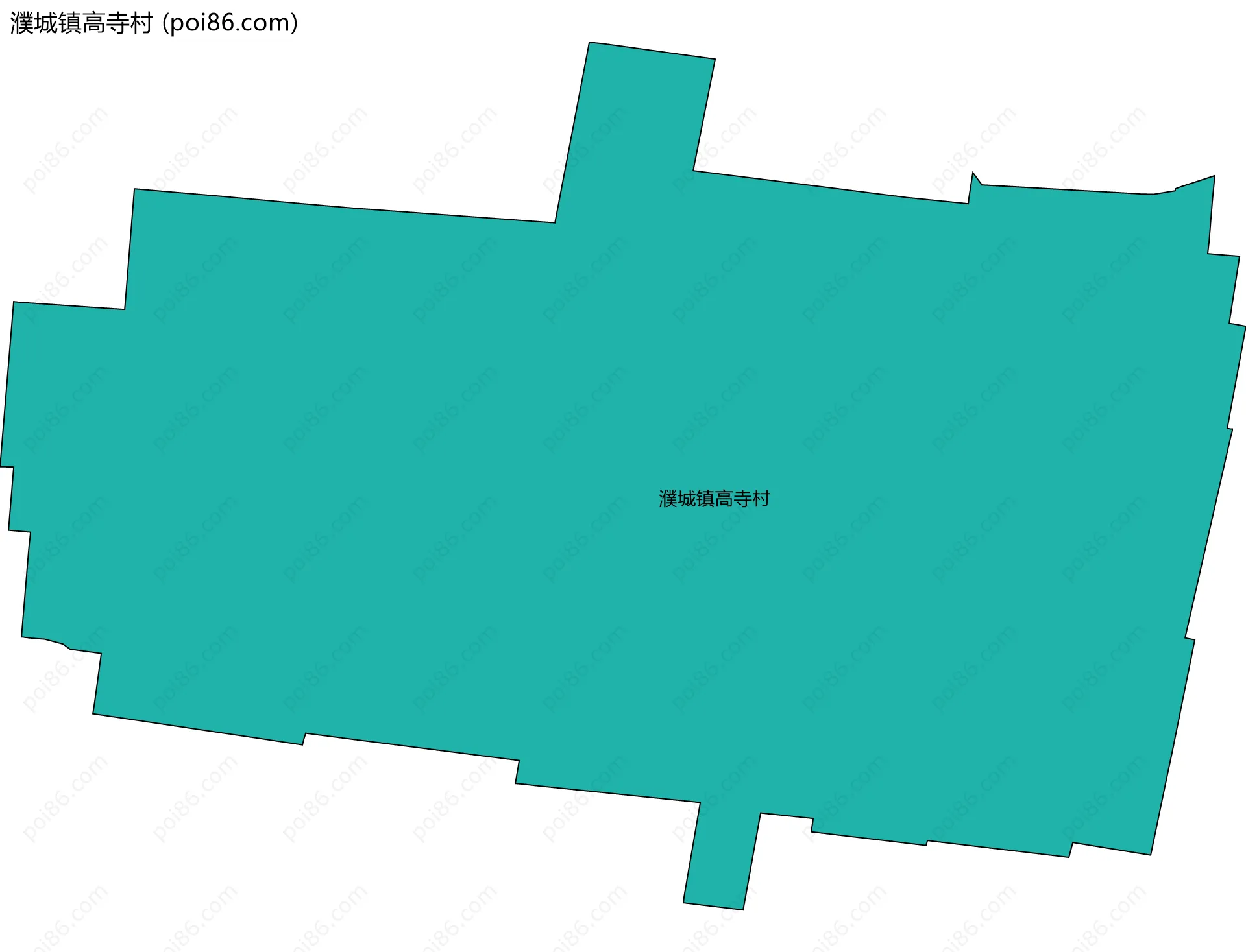 濮城镇高寺村边界地图