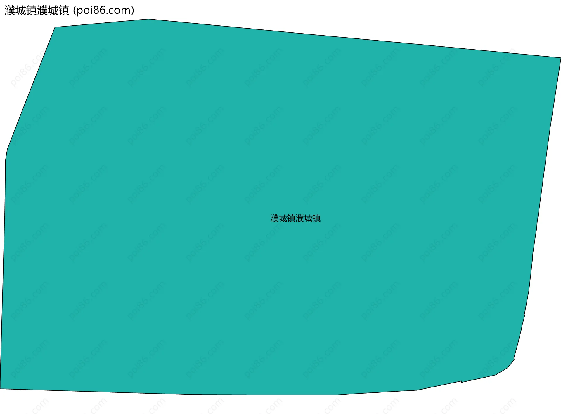 濮城镇濮城镇边界地图