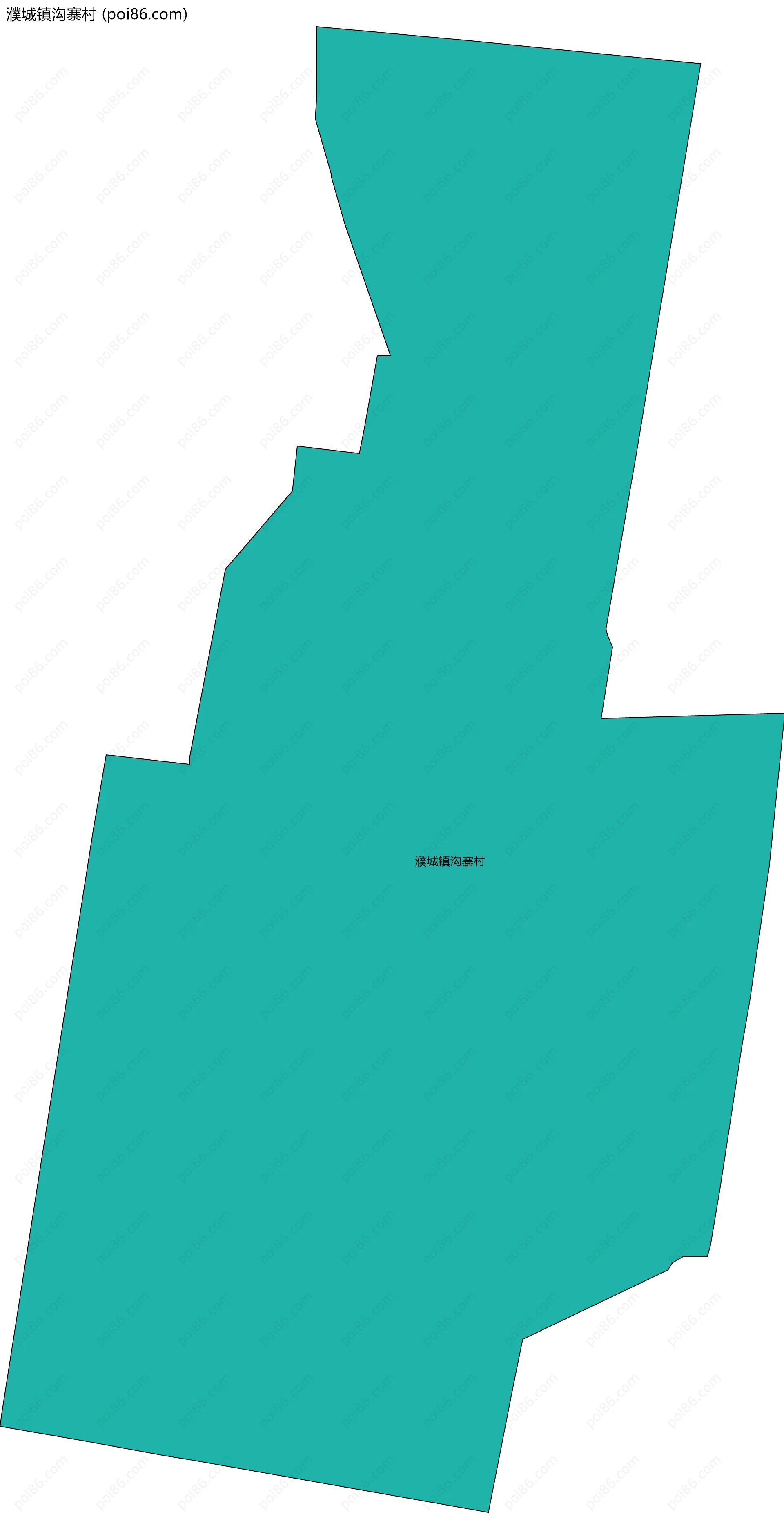 濮城镇沟寨村边界地图