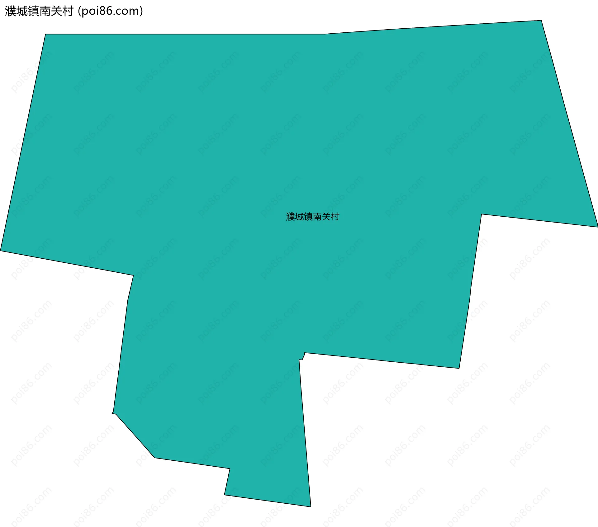 濮城镇南关村边界地图