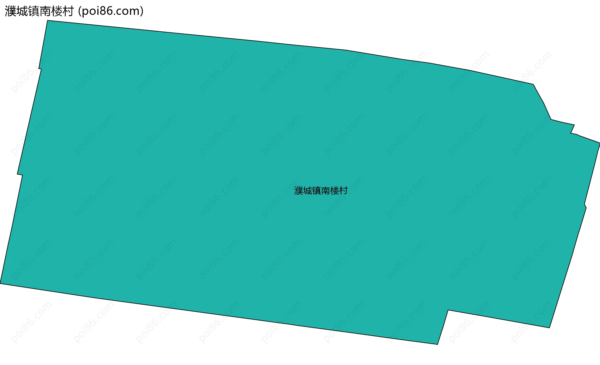 濮城镇南楼村边界地图