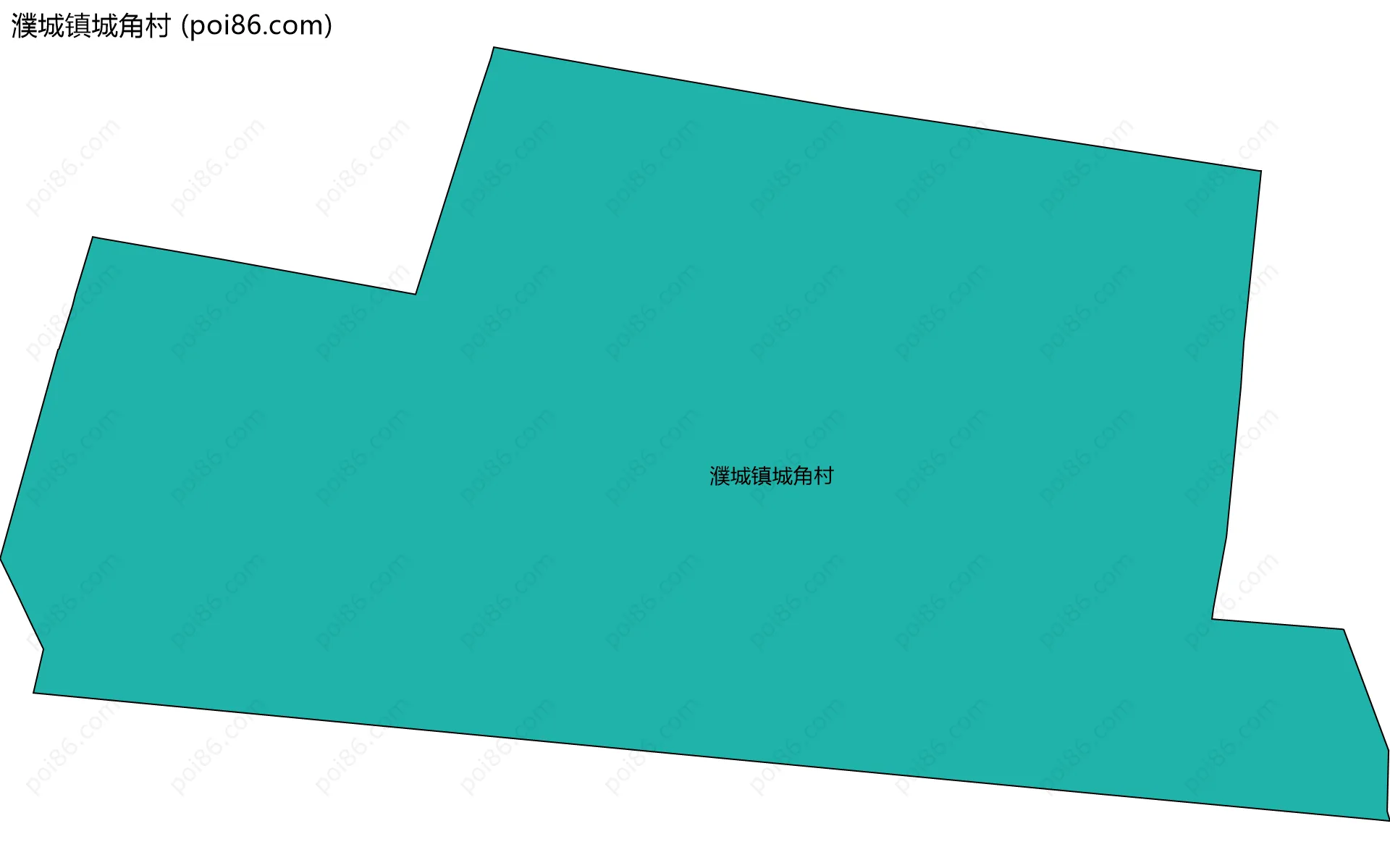濮城镇城角村边界地图