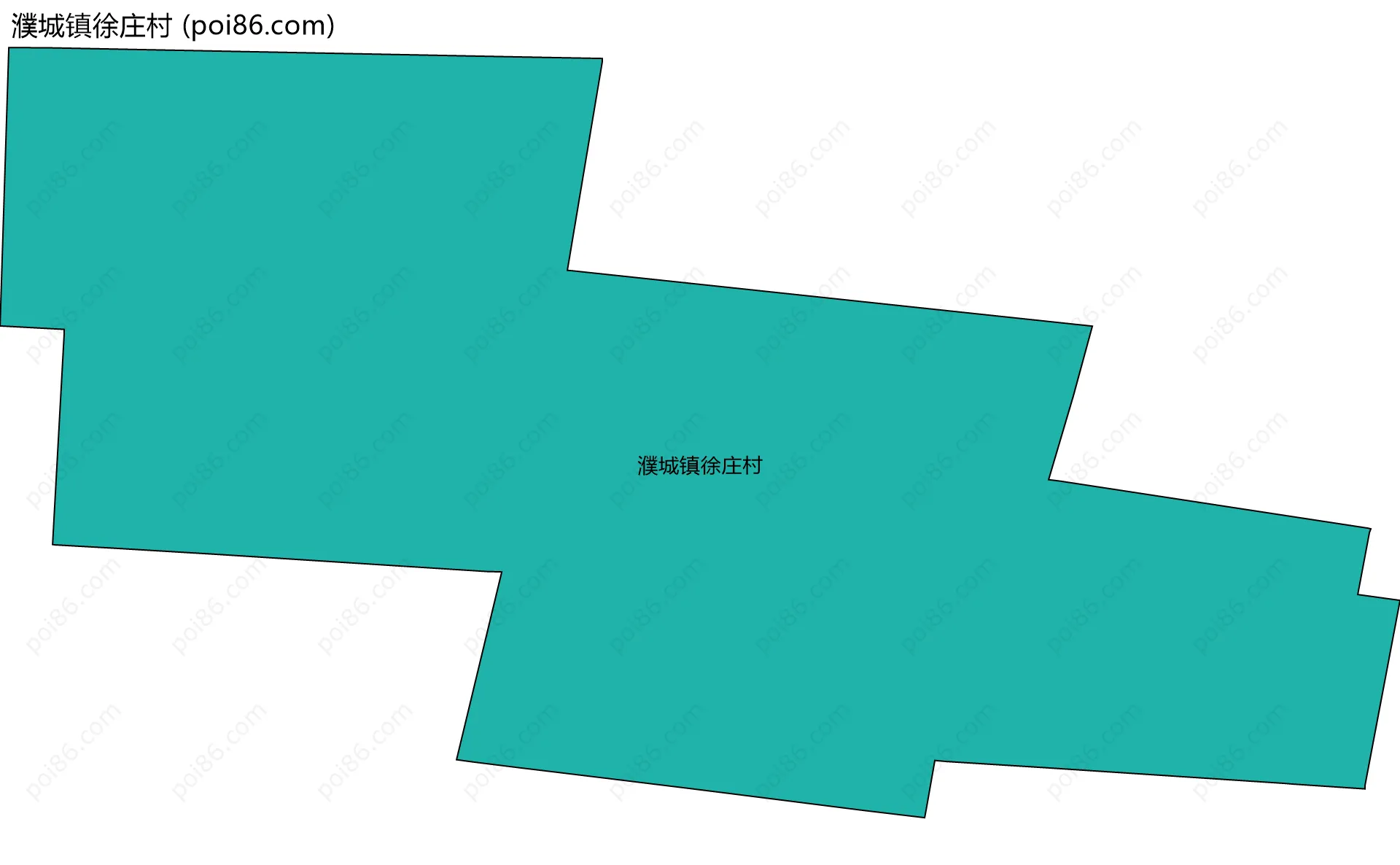 濮城镇徐庄村边界地图