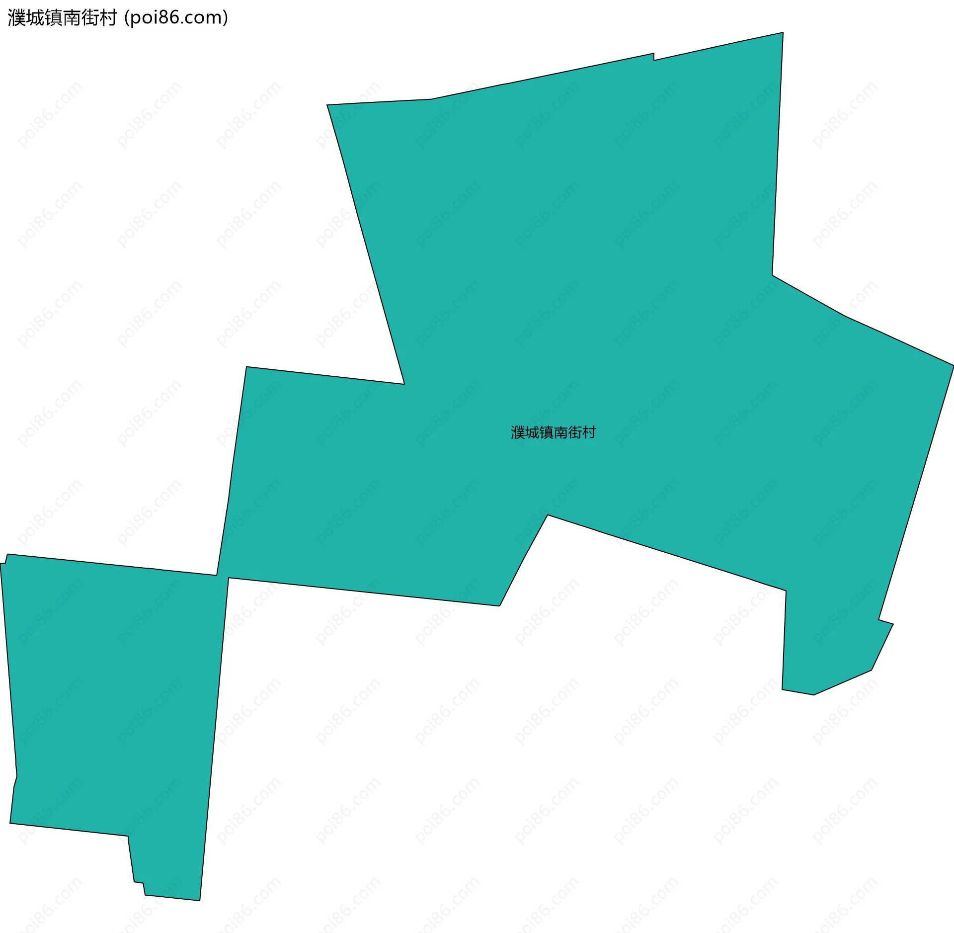濮城镇南街村边界地图
