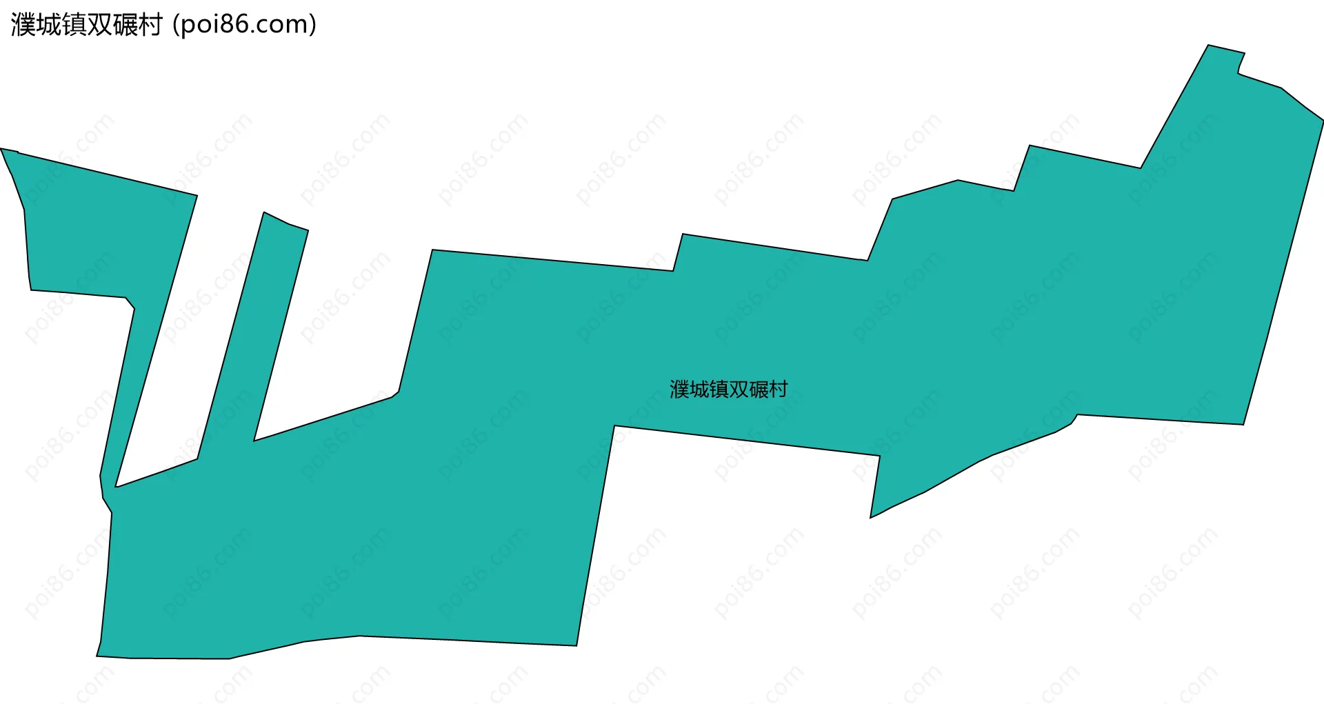 濮城镇双碾村边界地图