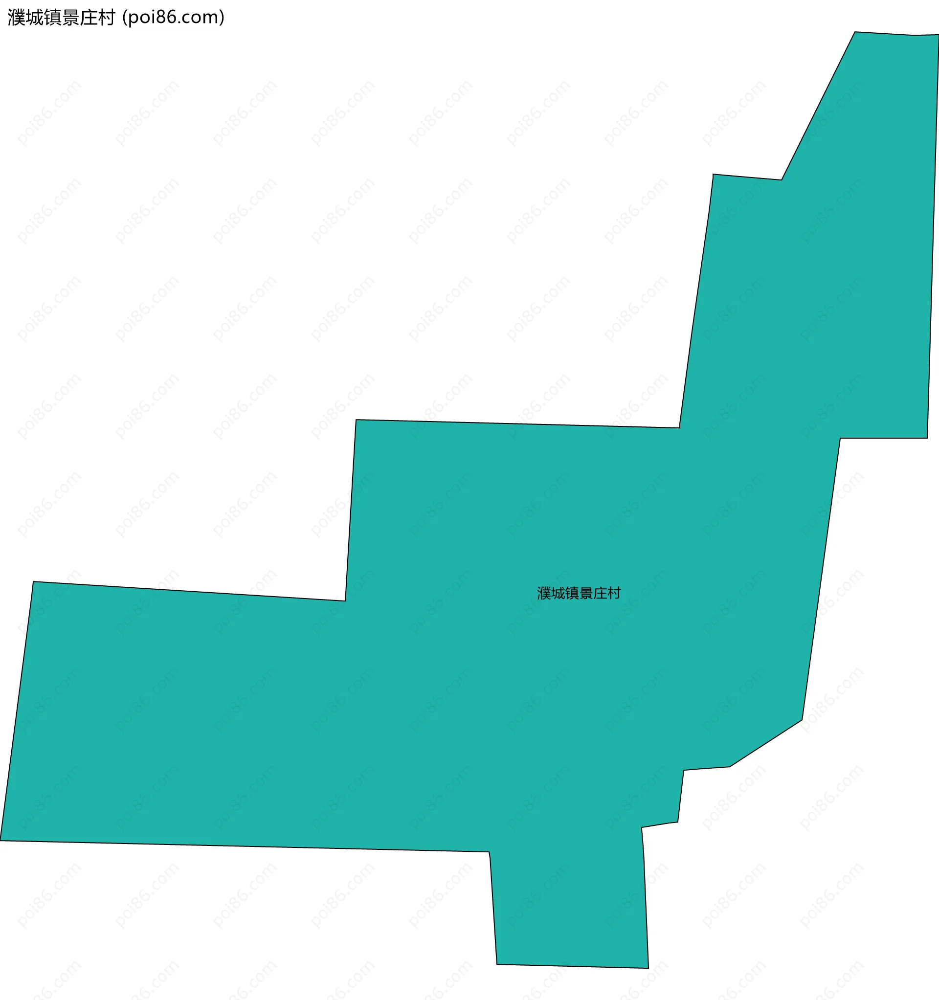 濮城镇景庄村边界地图