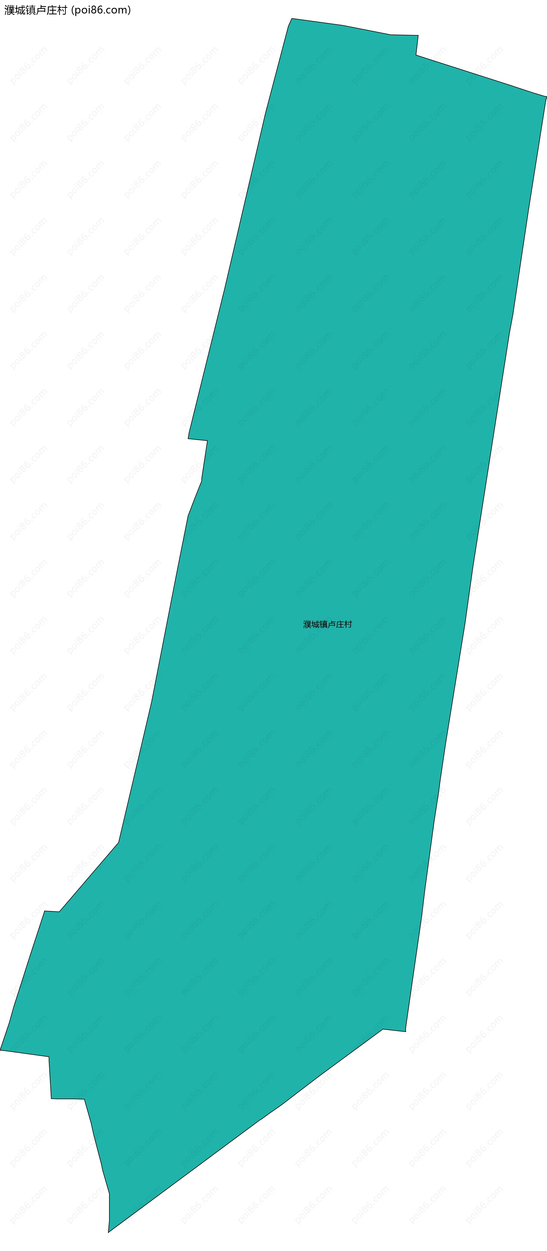 濮城镇卢庄村边界地图