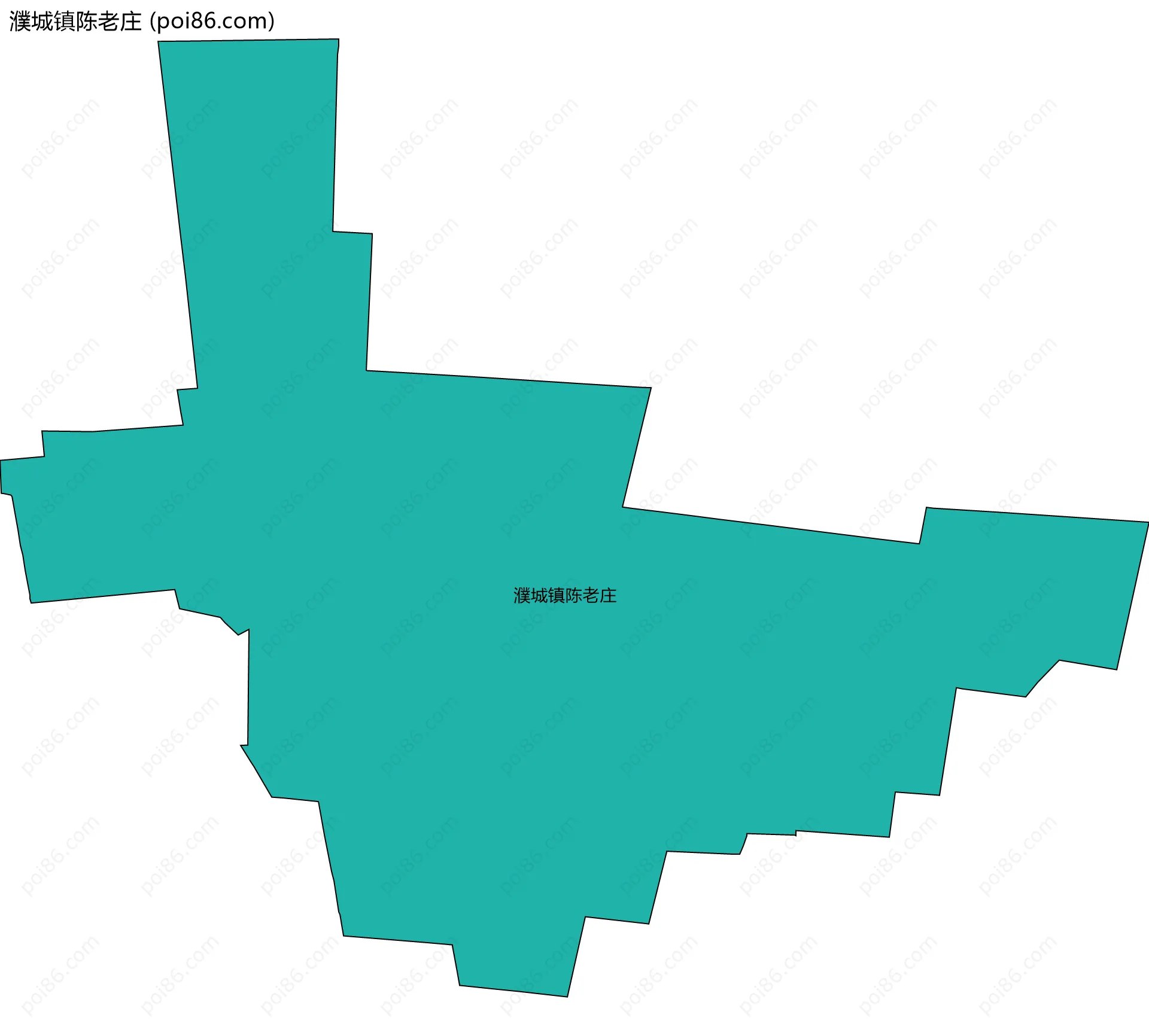 濮城镇陈老庄边界地图