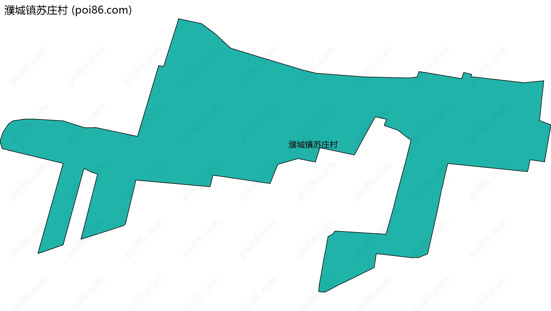 濮城镇苏庄村边界地图