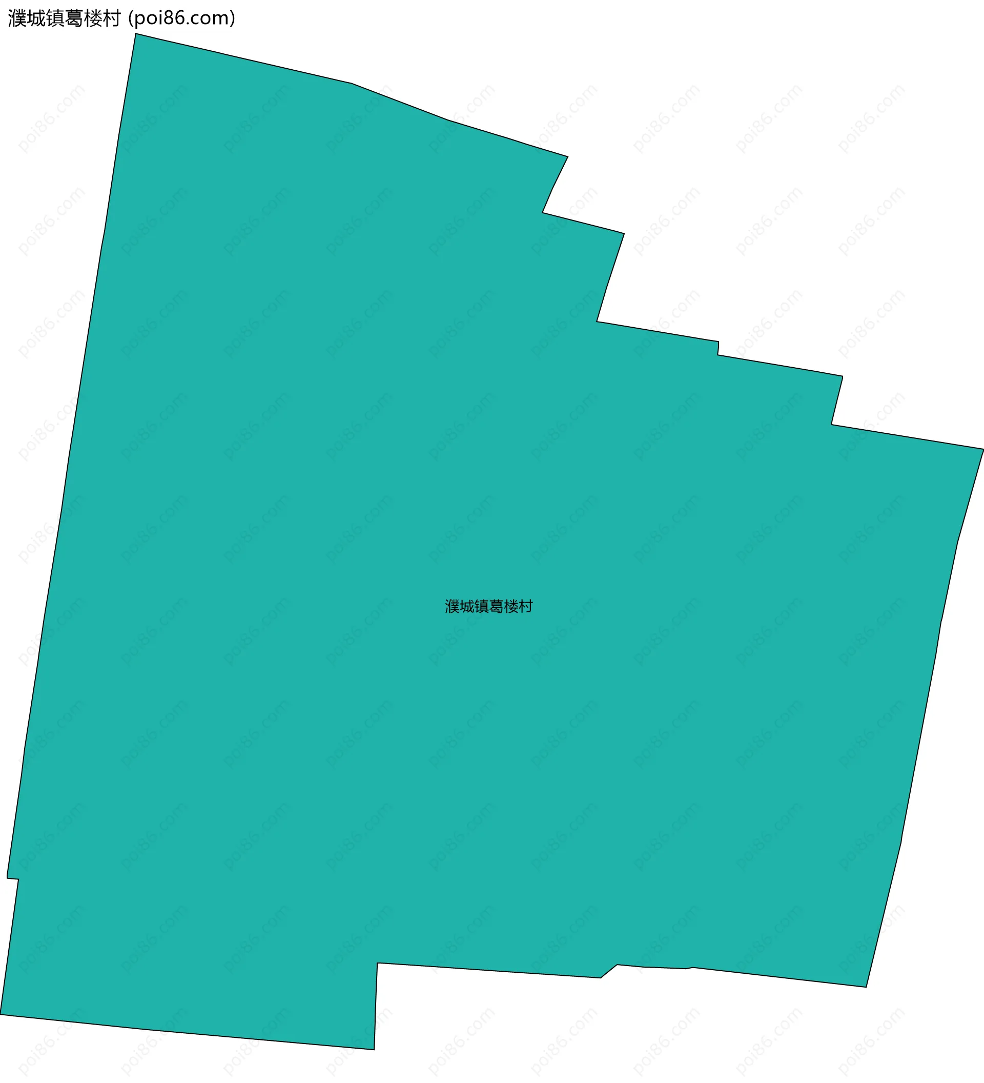 濮城镇葛楼村边界地图