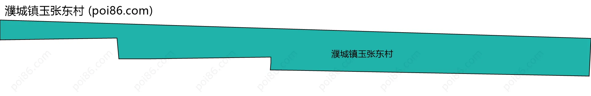 濮城镇玉张东村边界地图