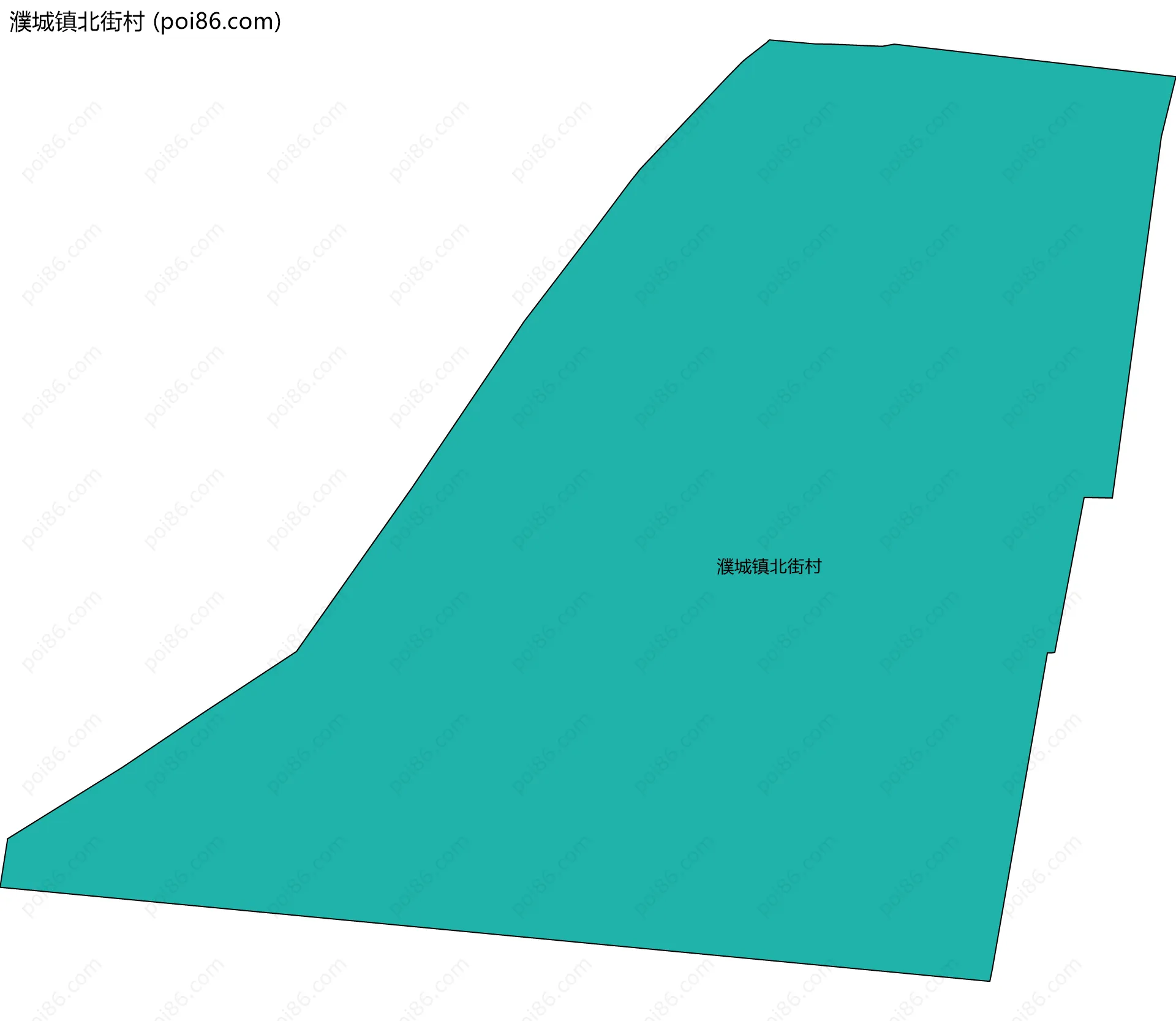 濮城镇北街村边界地图