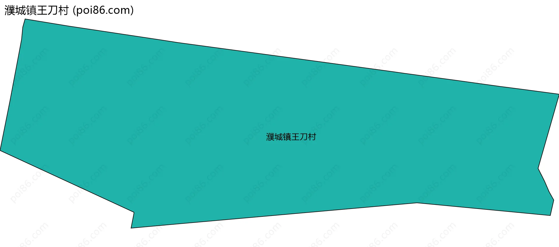 濮城镇王刀村边界地图