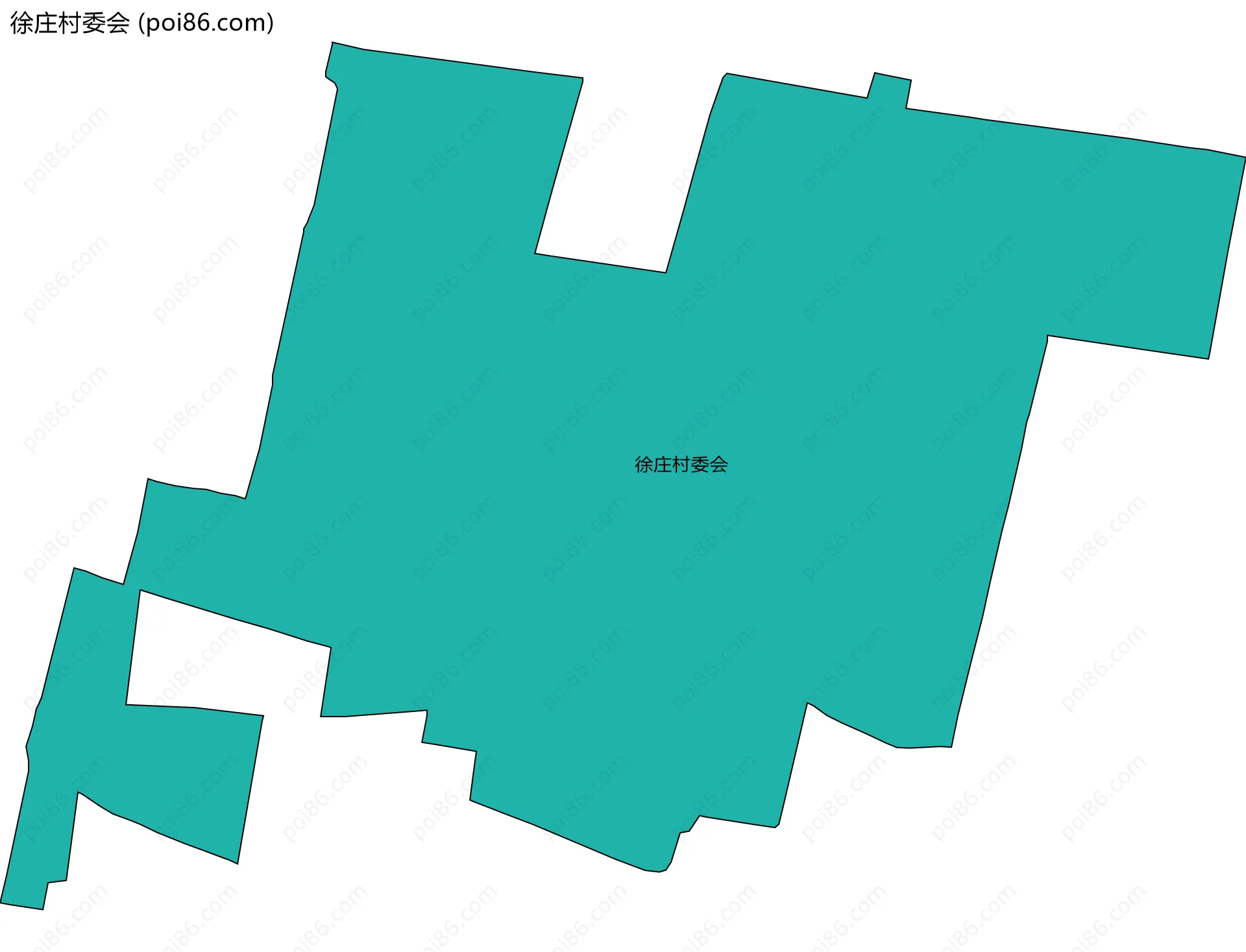 徐庄村委会边界地图