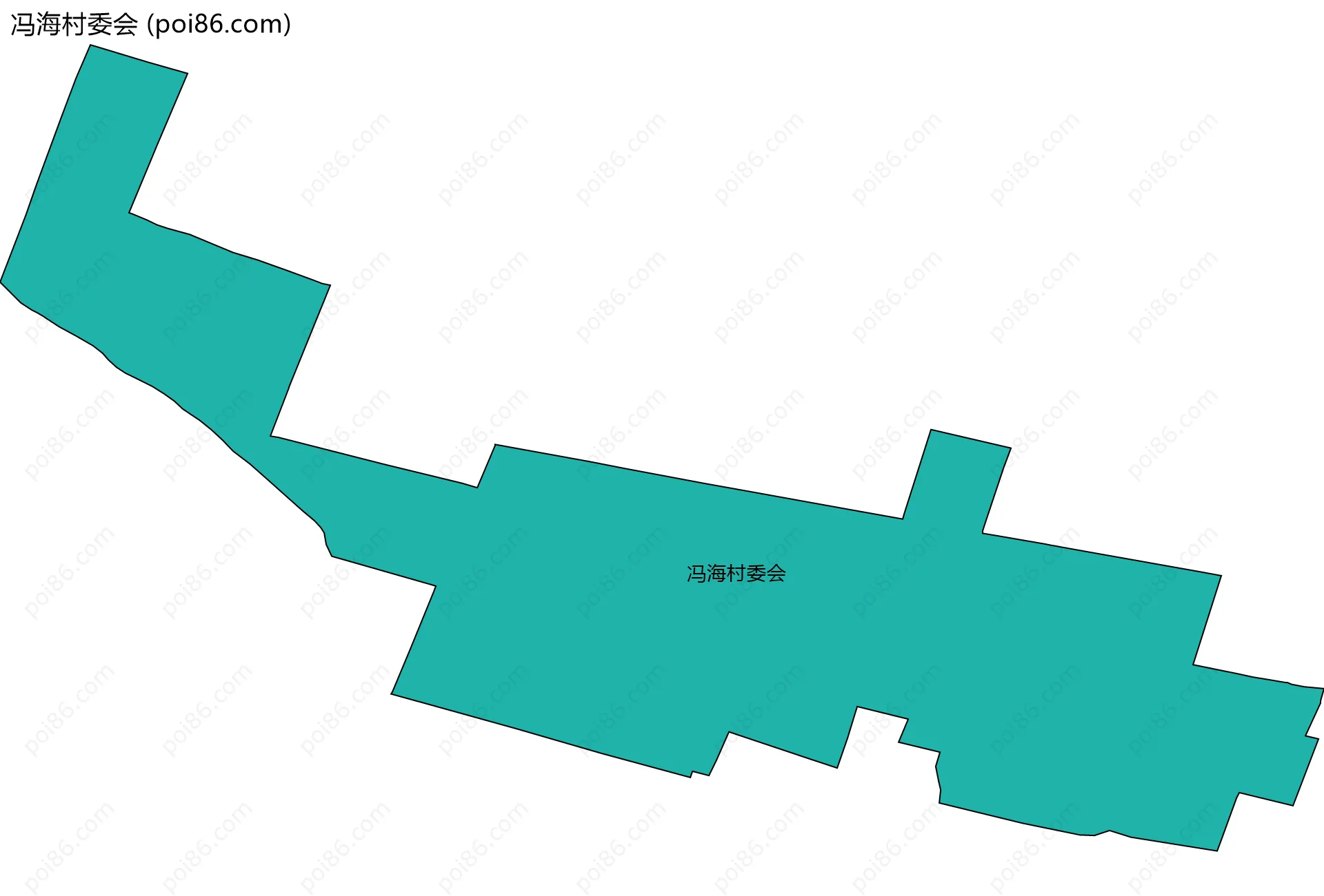 冯海村委会边界地图
