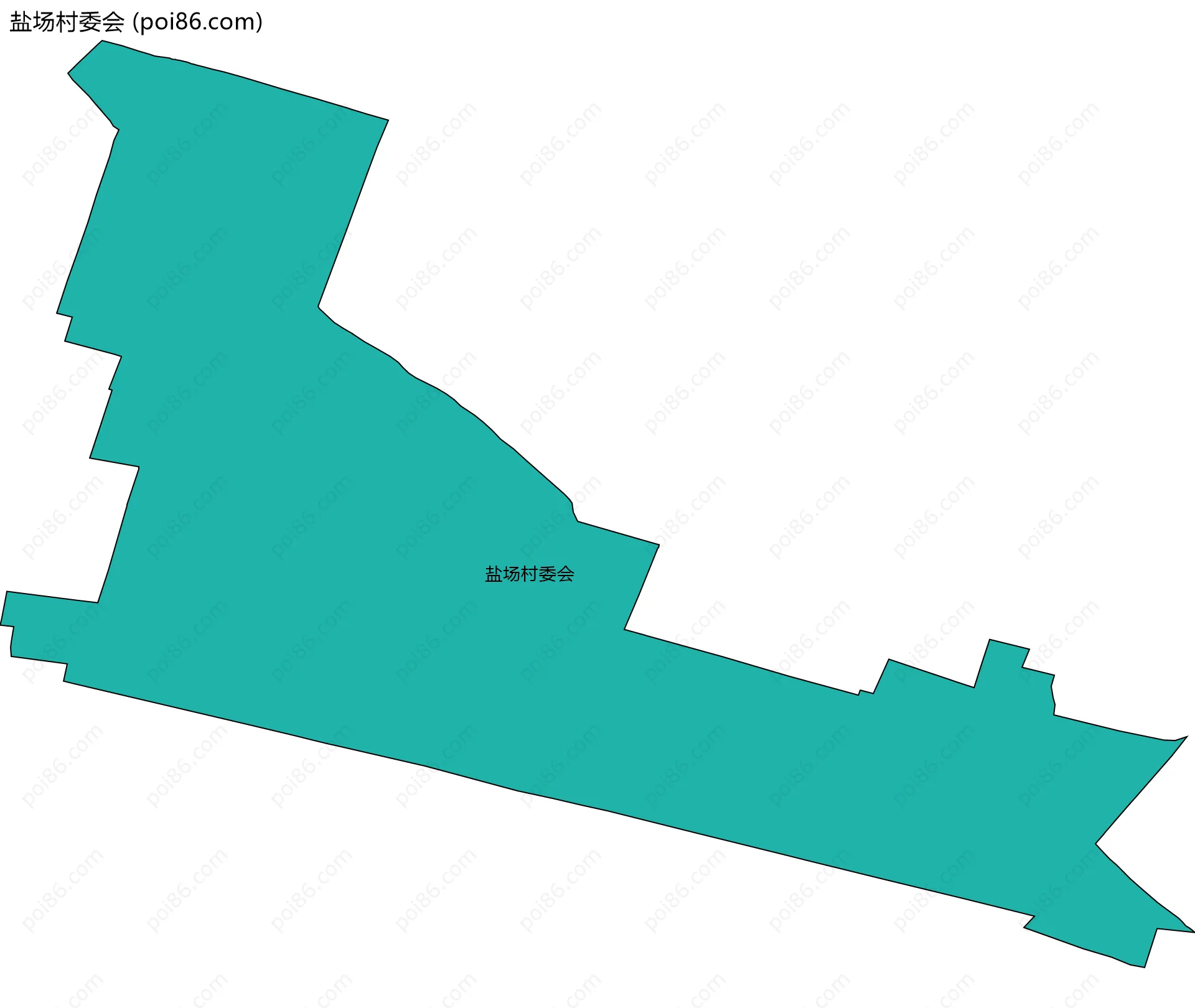 盐场村委会边界地图
