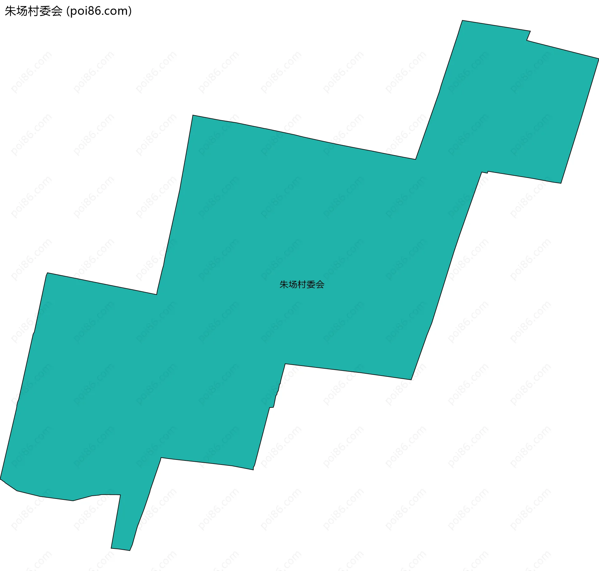 朱场村委会边界地图